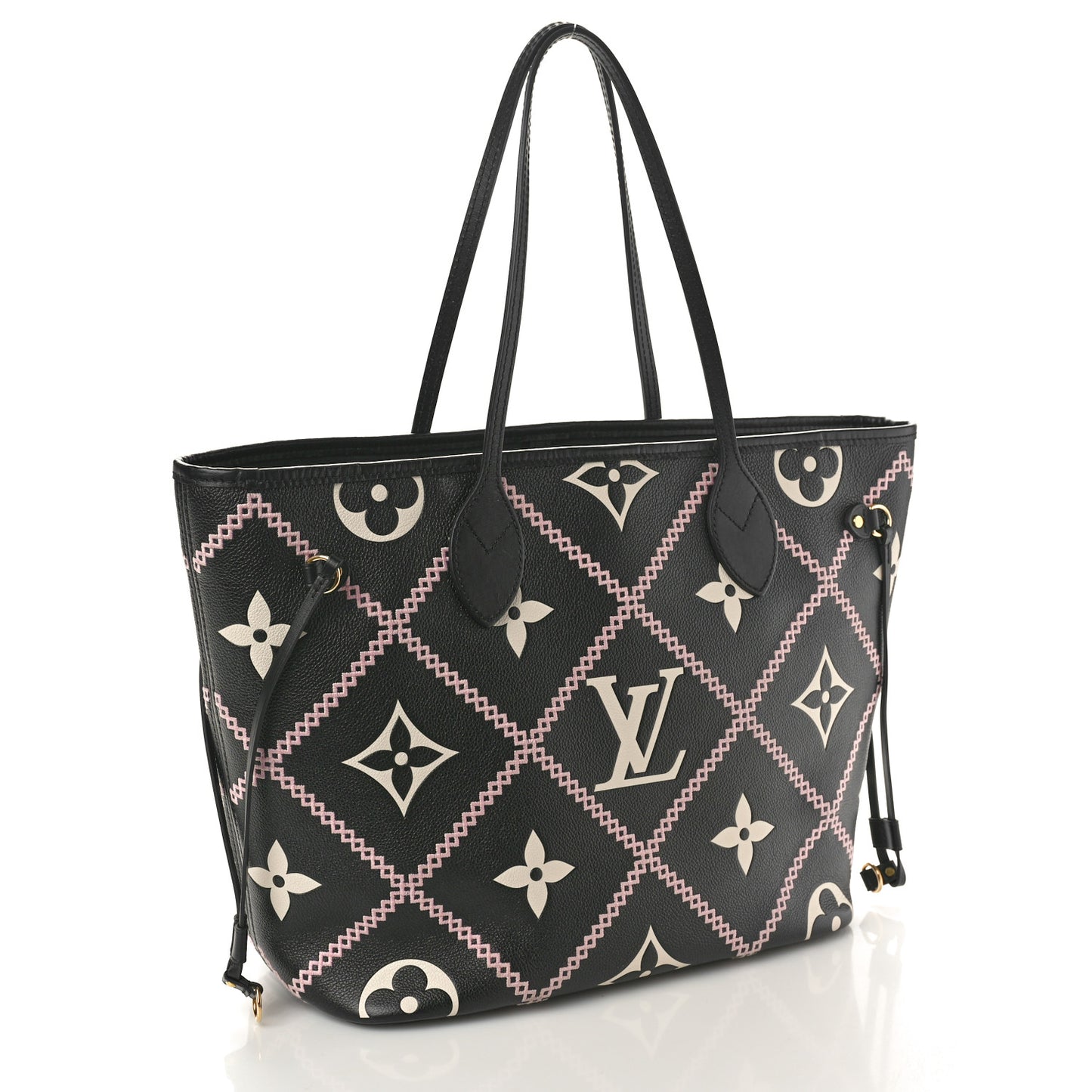 Empreinte Monogram Giant Broderies Neverfull MM Black
