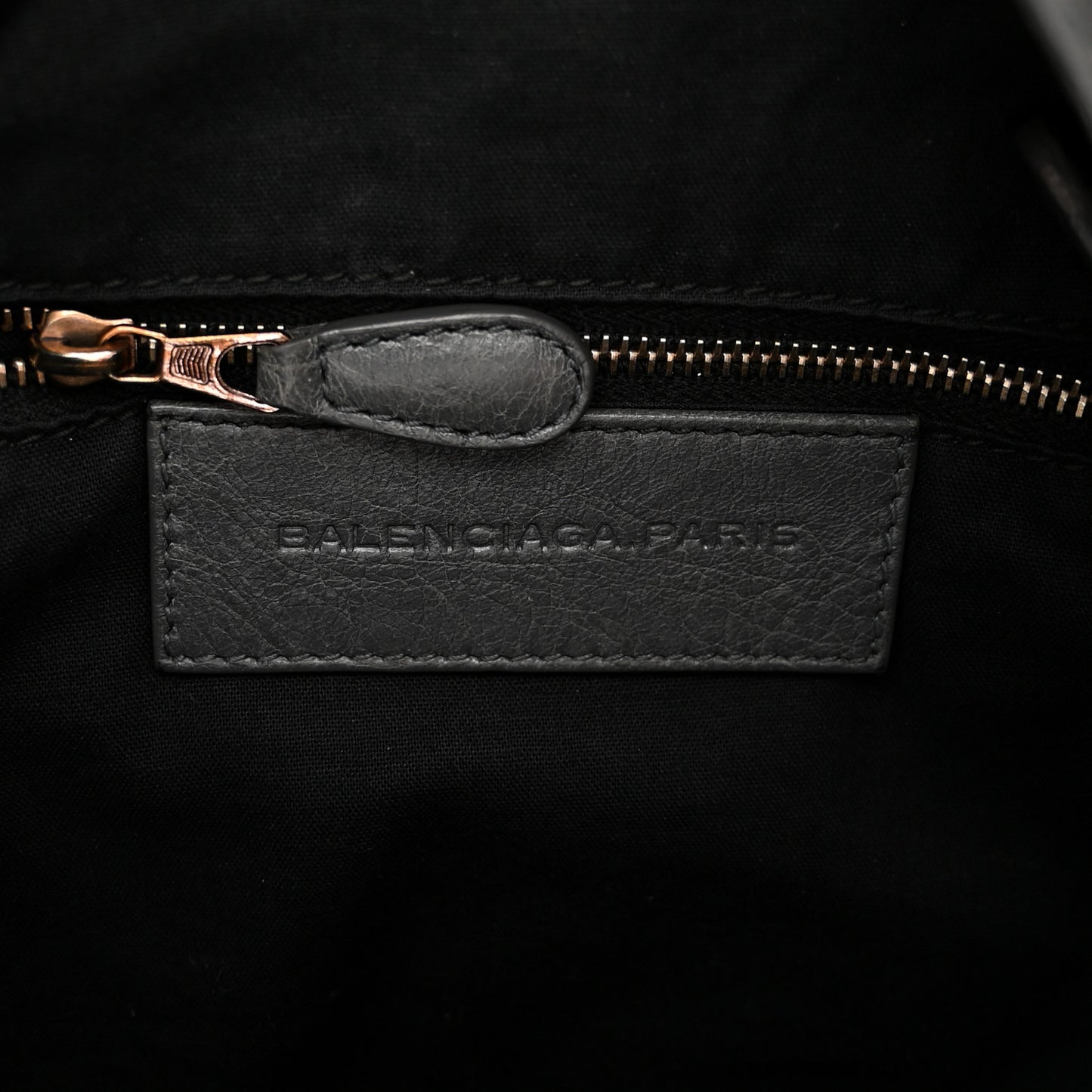 Agneau Giant 12 Rose Gold Hardware Velo Gris Fossile Anthracite