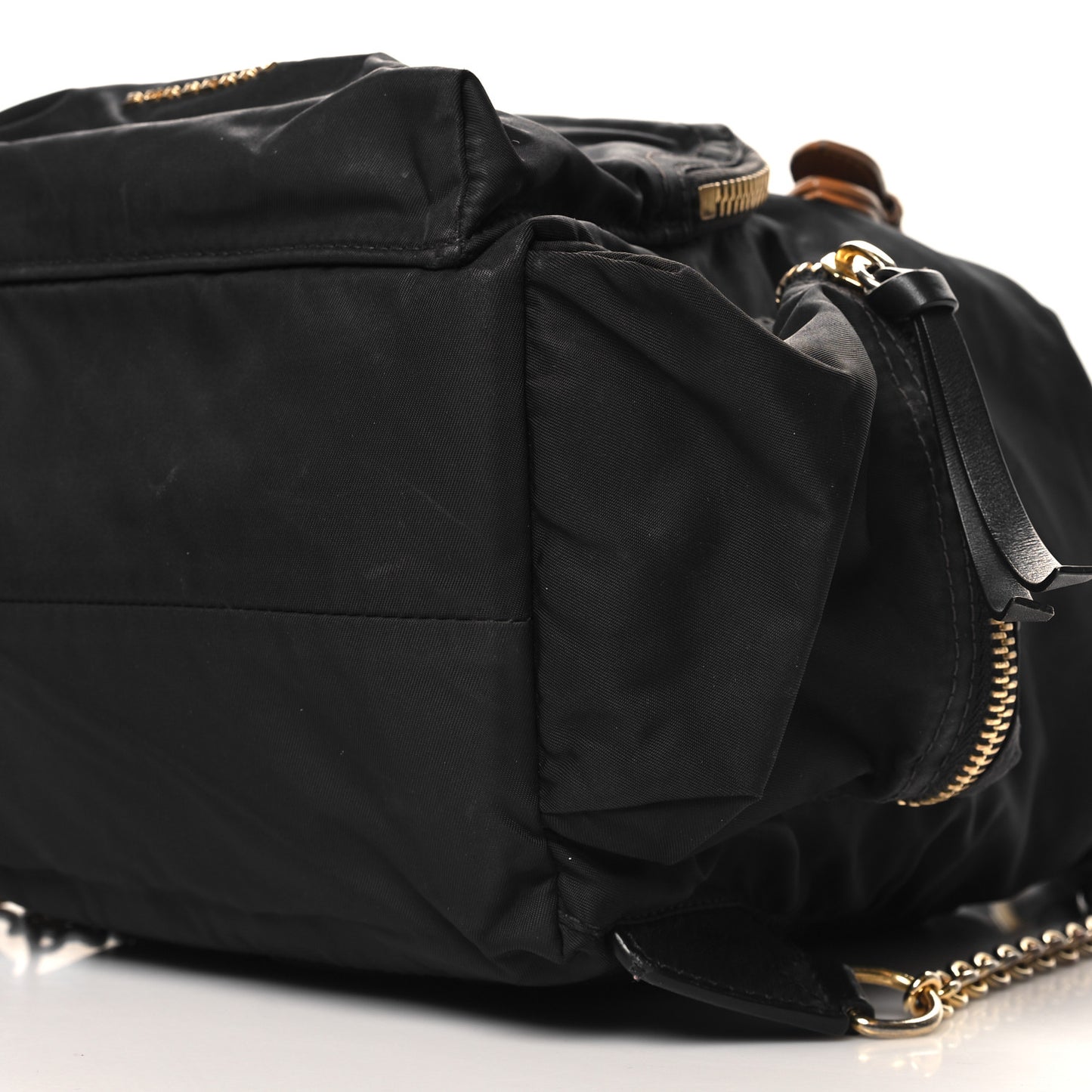 Nylon Medium Rucksack Backpack Black