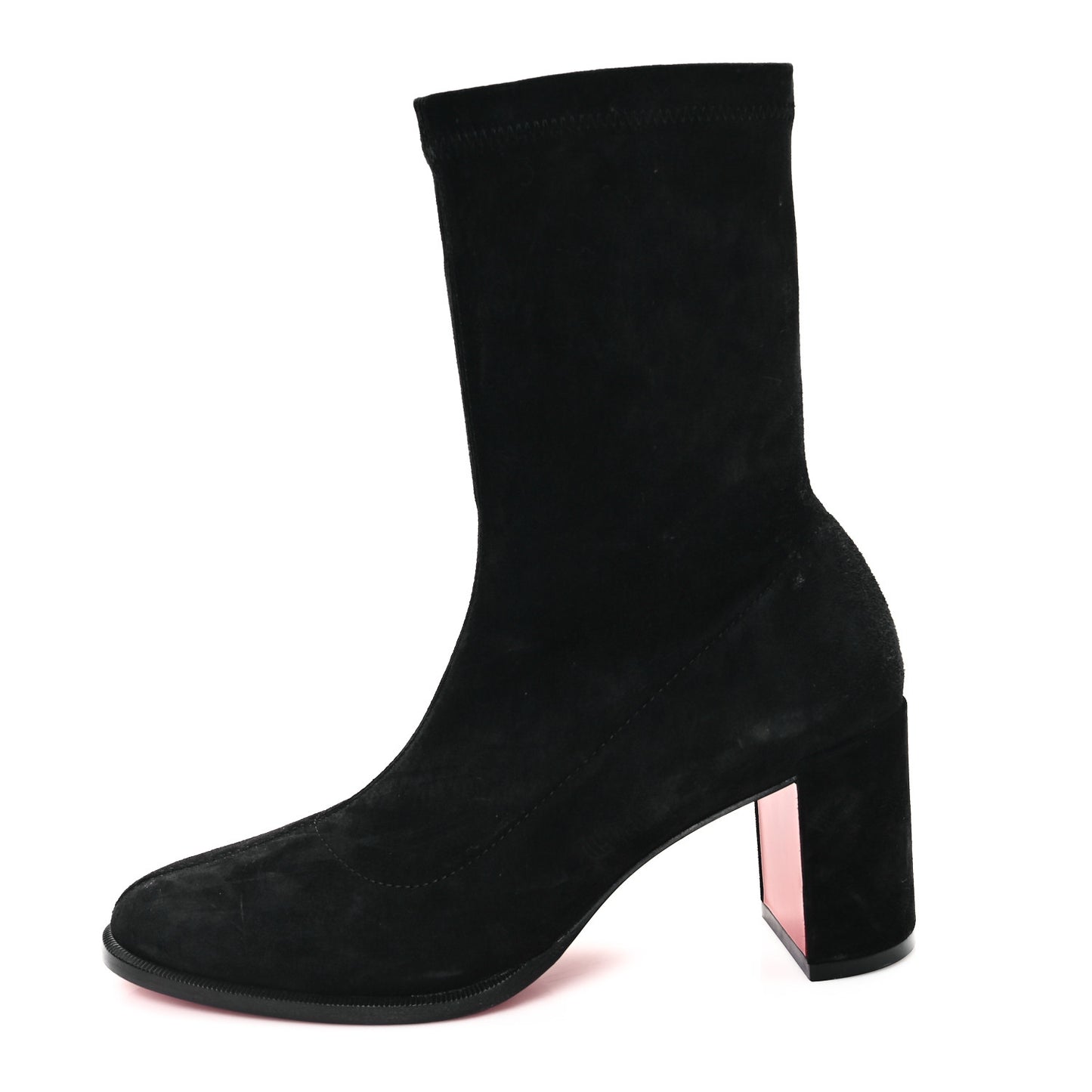 Suede Stretchadoxa Ankle Bootie 35 Black