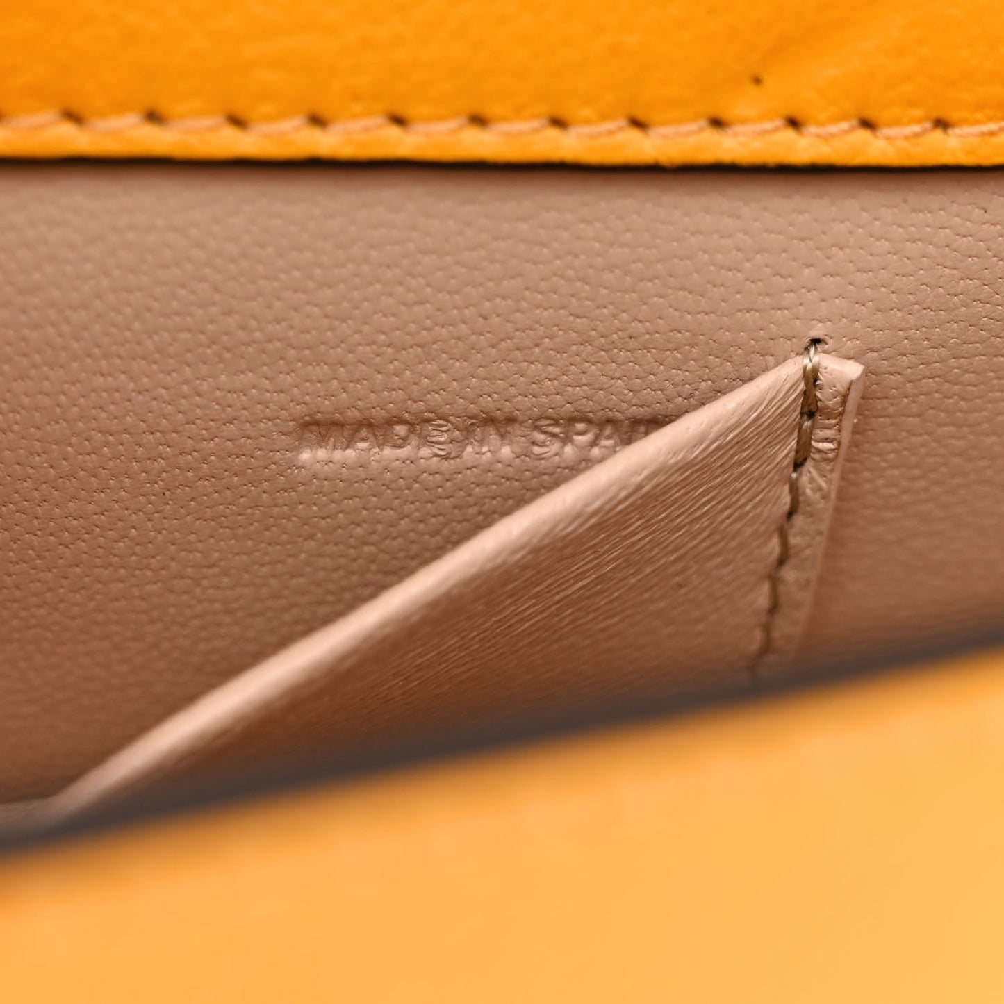 Calfskin Small Nile Bracelet Minaudiere Bag Dark Ochre