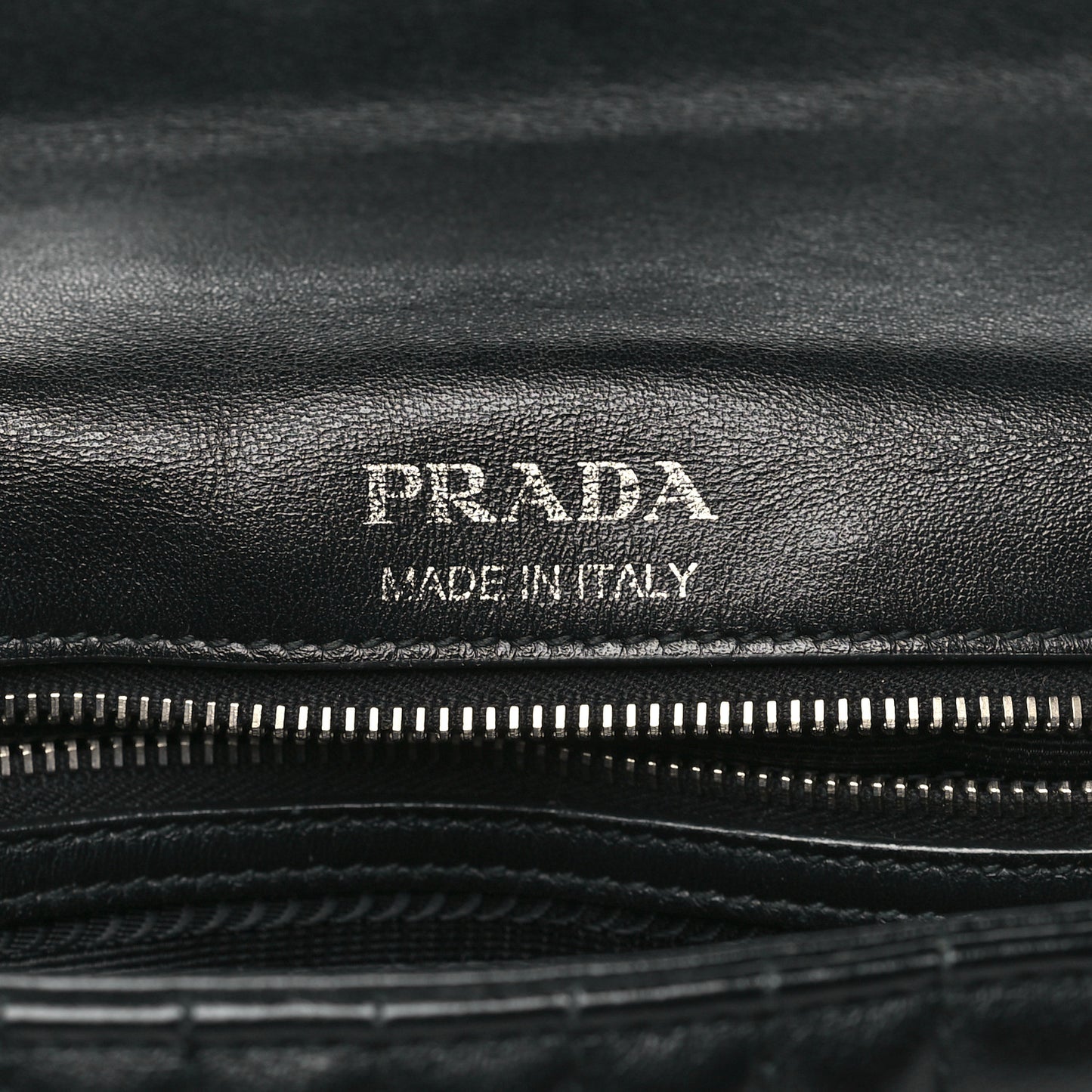 Soft Calfskin Impunture Diagramme Medium Chain Flap Shoulder Bag Black