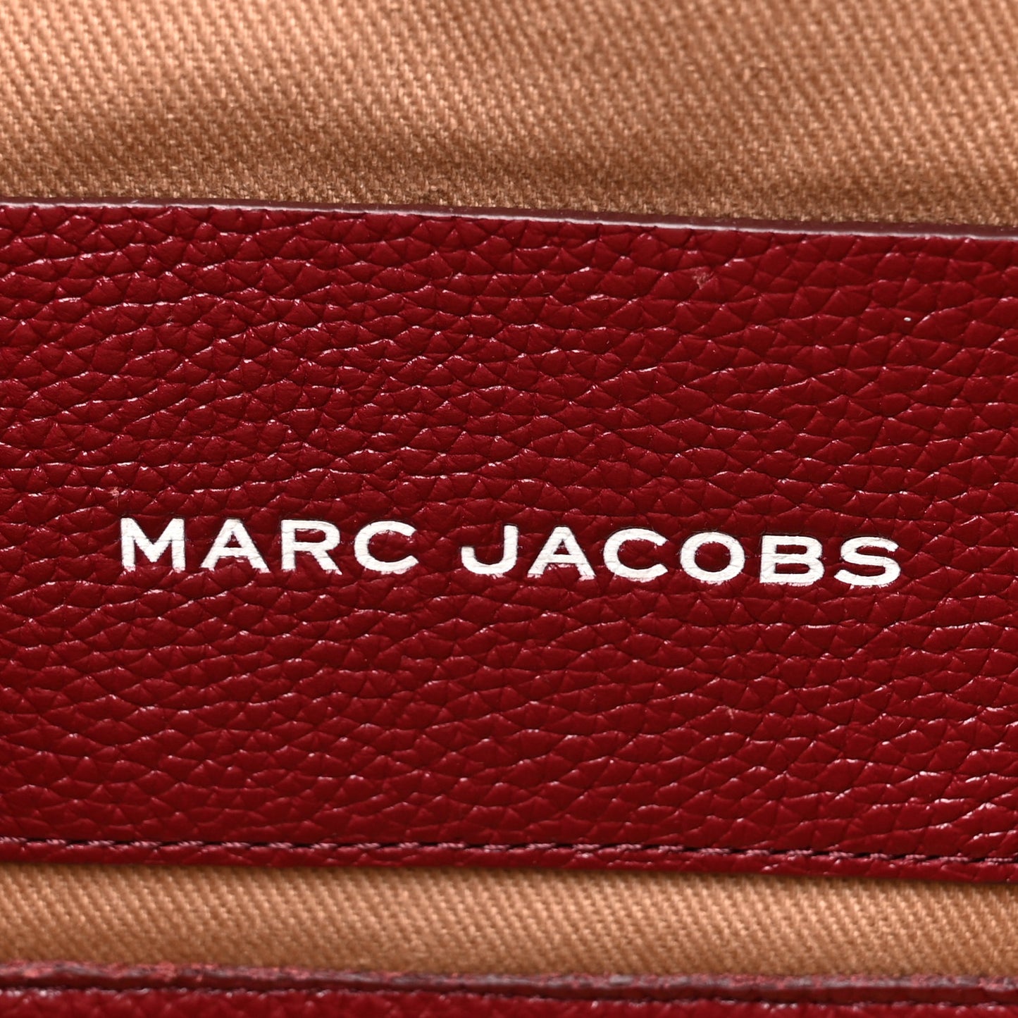 Grained Calfskin Large The Tote Bag Cherry