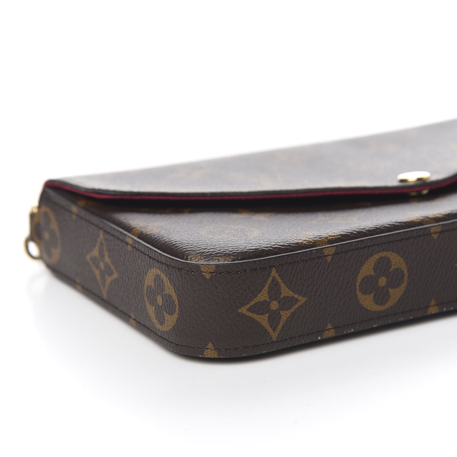 Louis Vuitton Monogram Pochette Felicie Chain Wallet Fuchsia 8 of 12