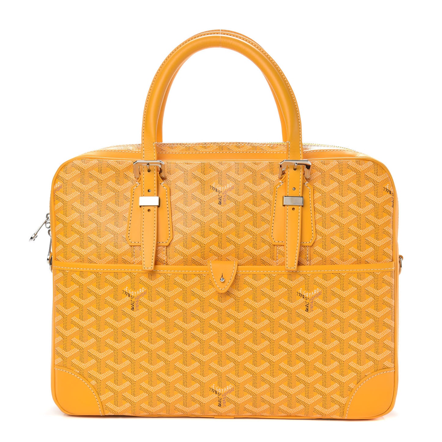 Goyardine PM Ambassade Briefcase Yellow