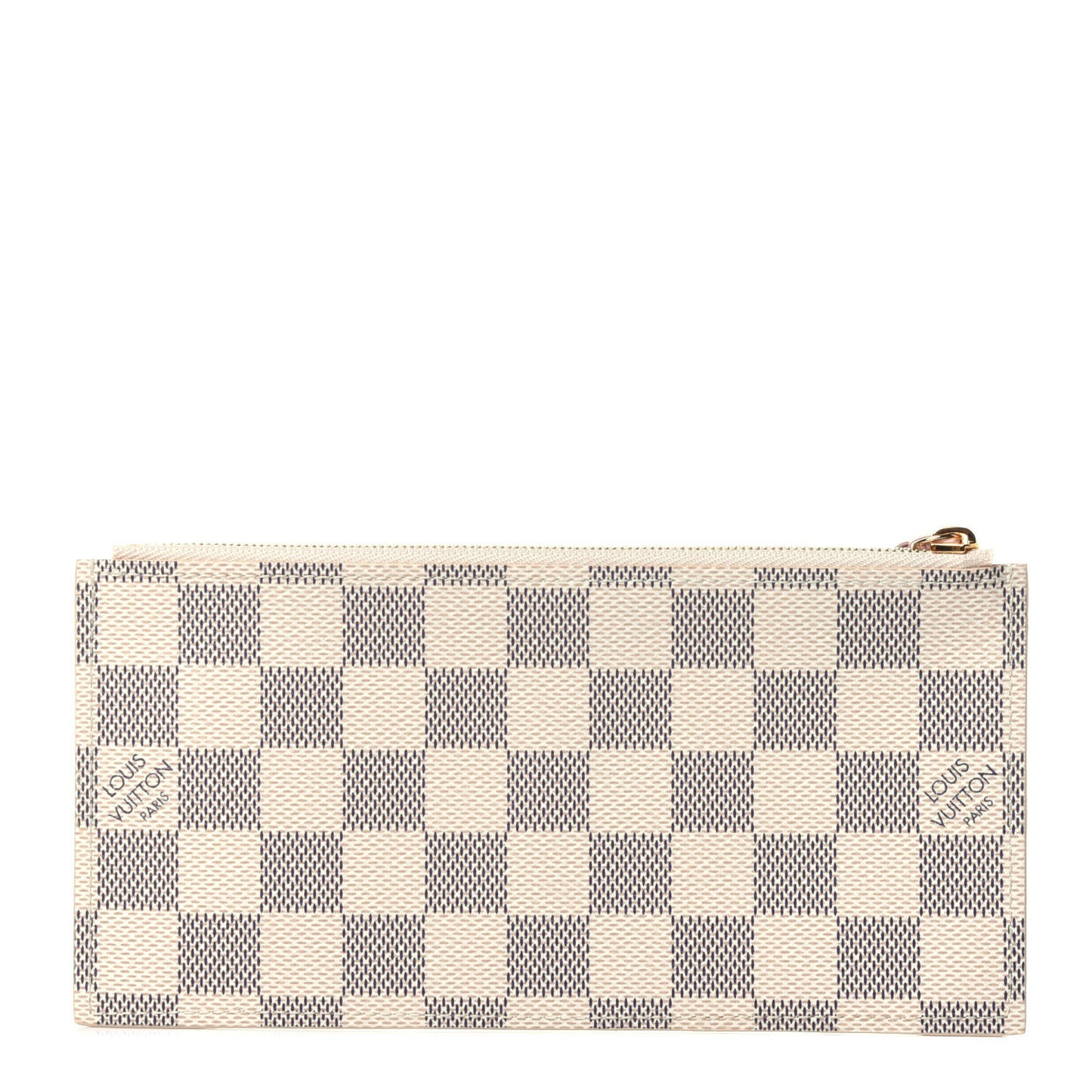Damier Azur Pochette Felicie Chain Wallet Rose Ballerine