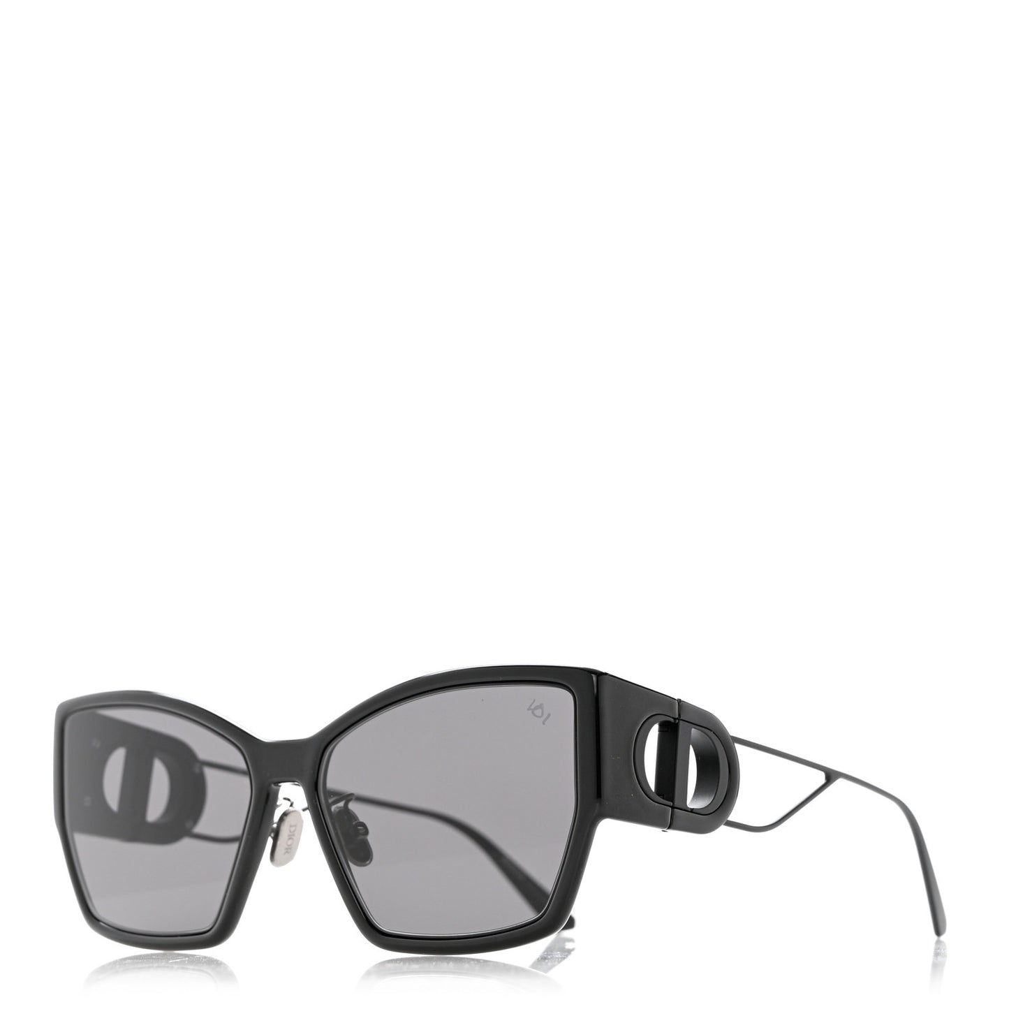 Rectangular 30 Montaigne 1 S2U Sunglasses Black