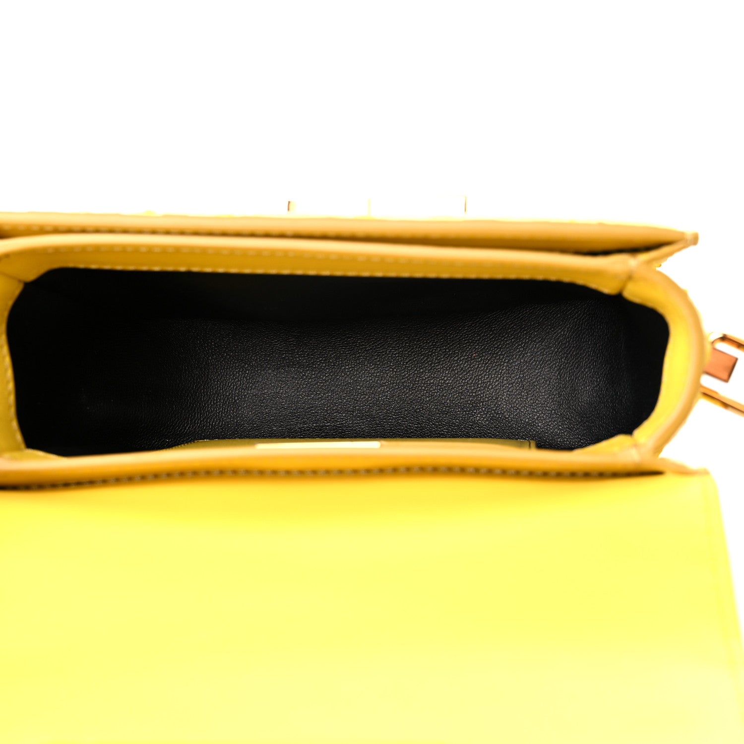 Tom Ford Semi Shiny Snakeskin Small T Clasp Crossbody Yellow 5 of 11