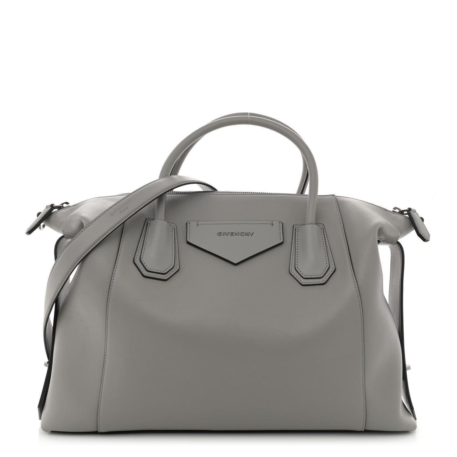 Givenchy Soft Calfskin Medium Soft Antigona Pearl Grey 1 of 12