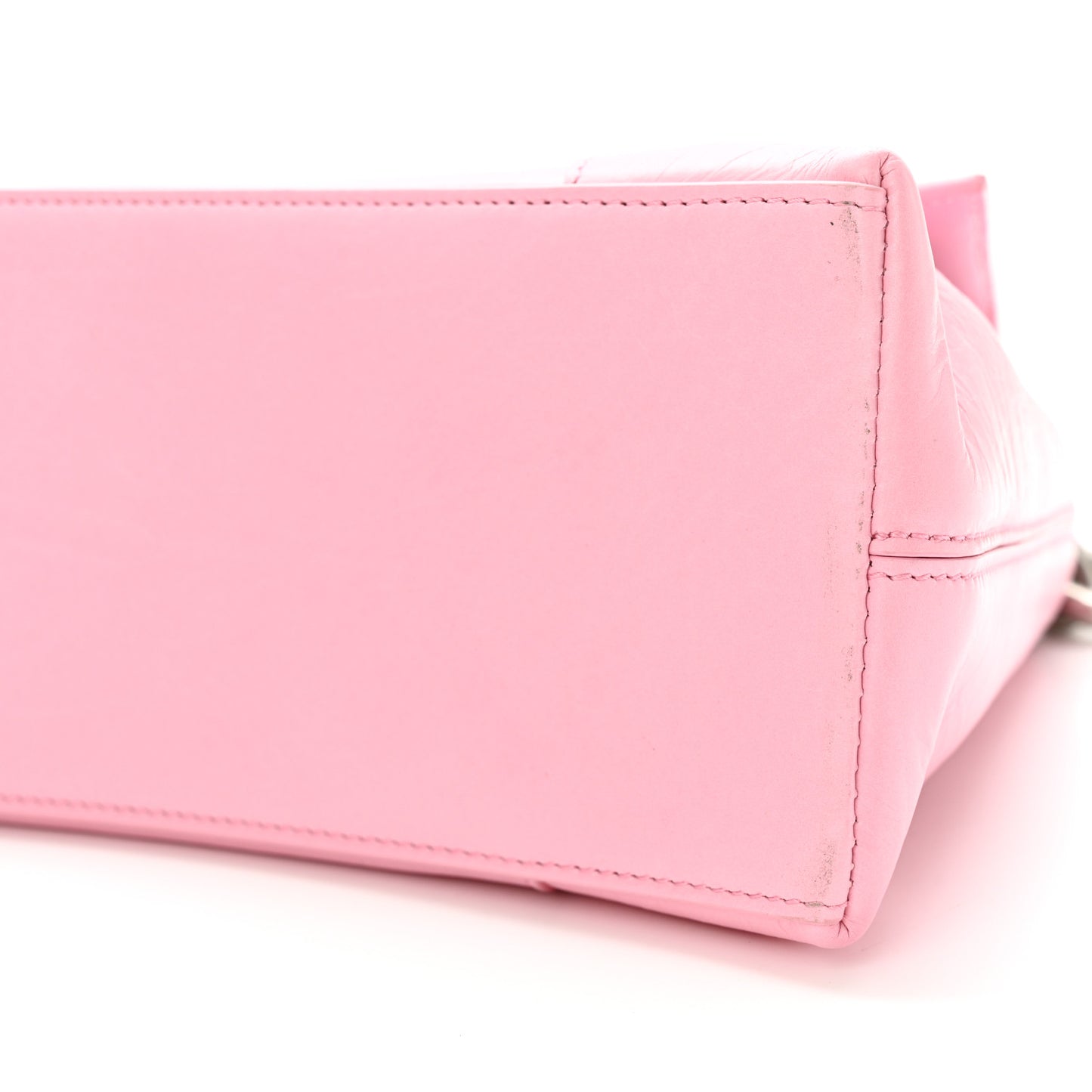 Calfskin S Downtown Shoulder Bag Candy Pink Black