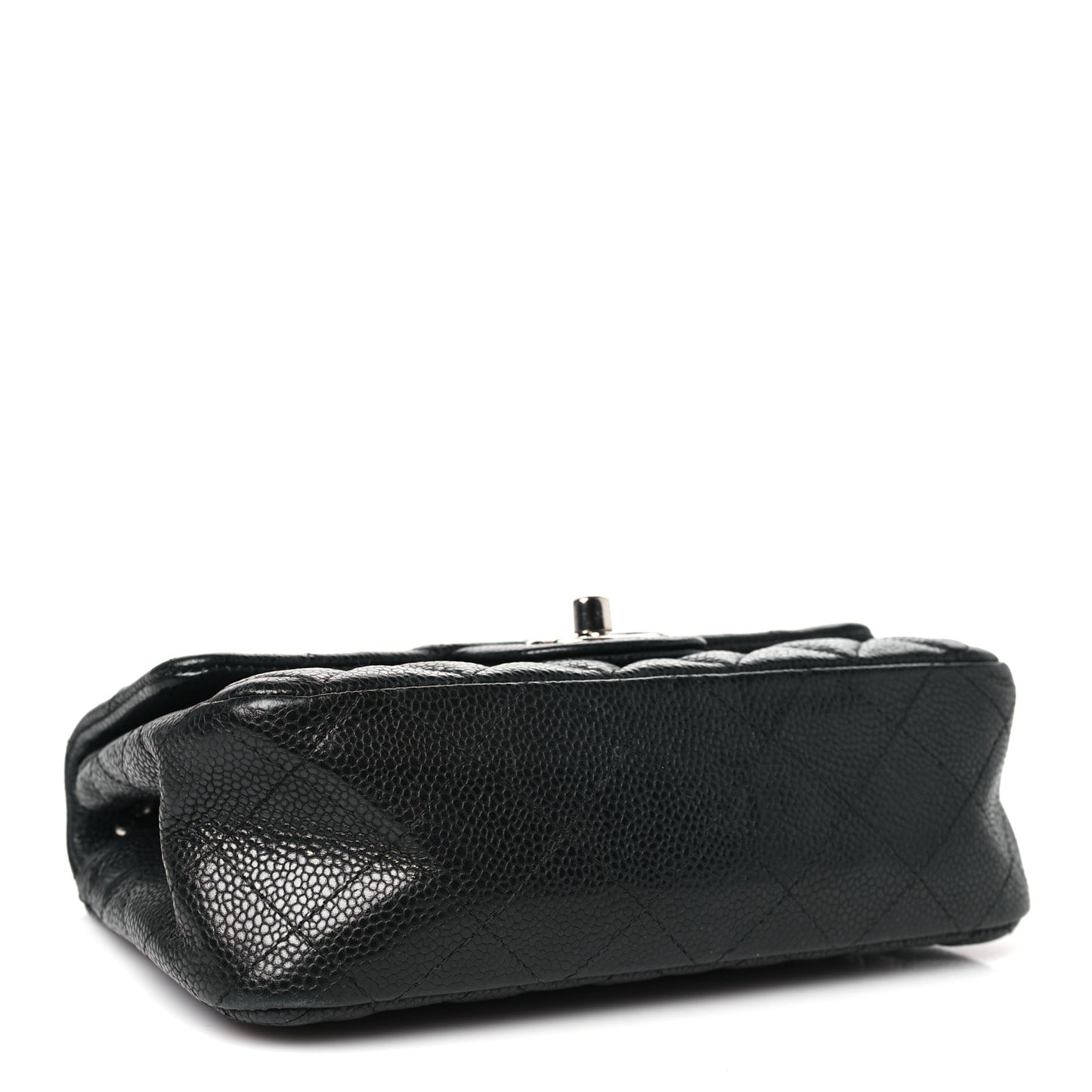 Caviar Quilted Mini Rectangular Flap Black