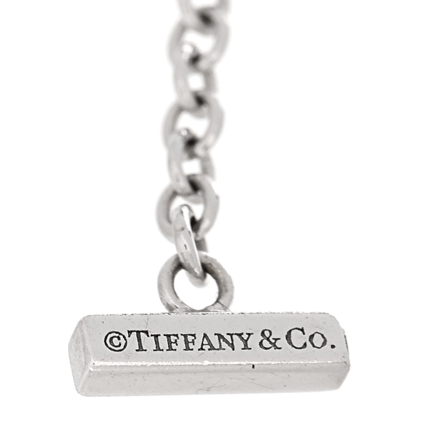 18K White Gold Diamond T Smile Bracelet