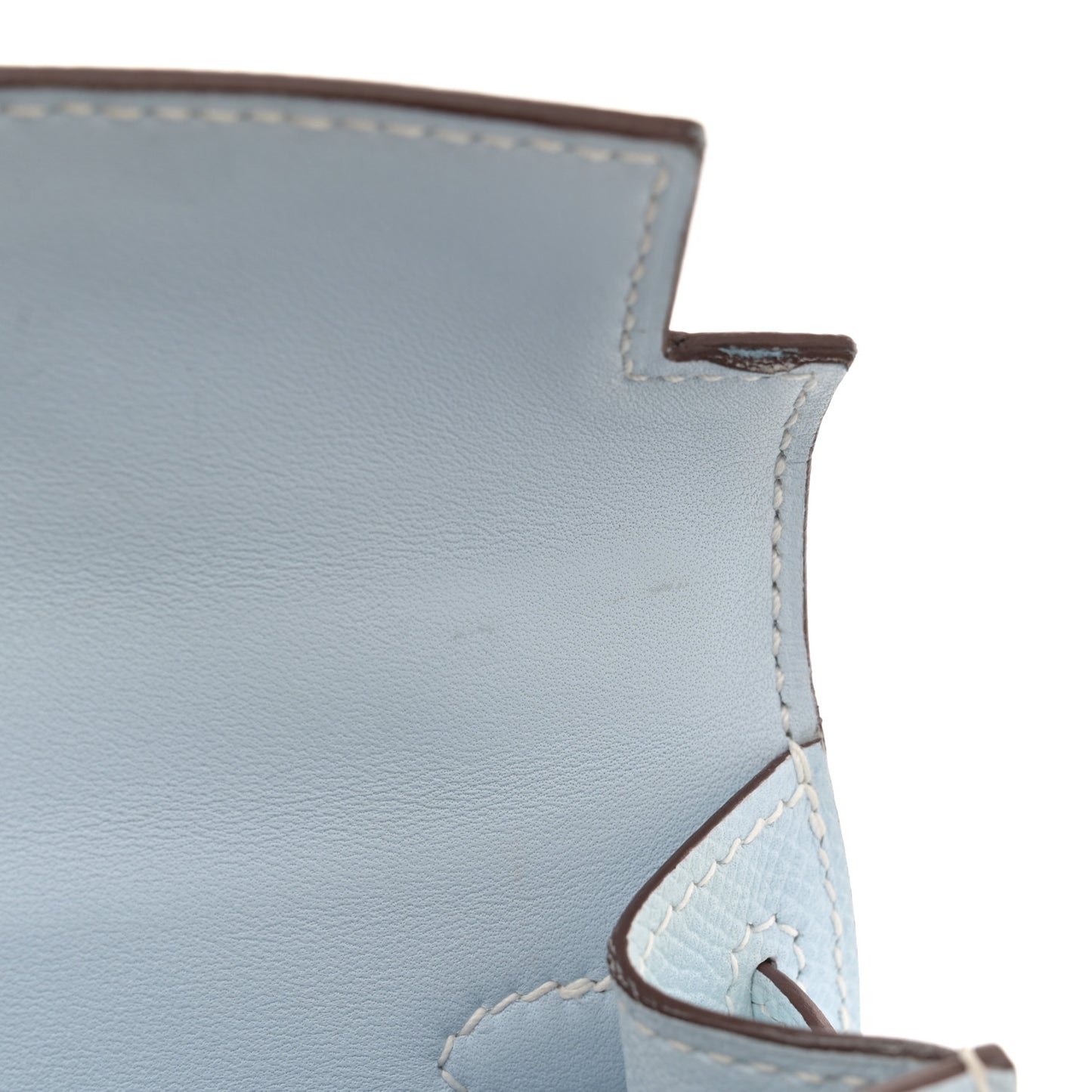Epsom Mini Kelly Sellier 20 Bleu Brume