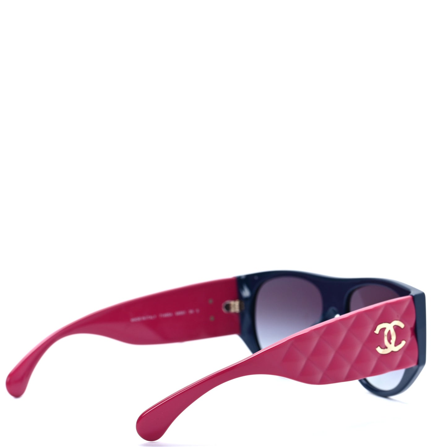 Acetate Quilted CC Pilot Sunglasses 71465A Blue Pink