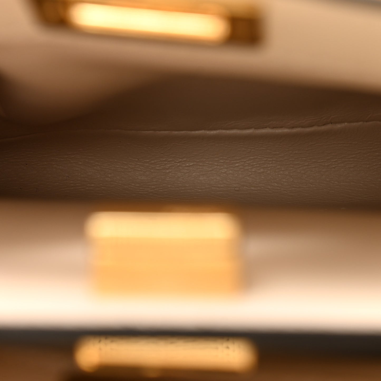 Camellia Nappa Nano Peekaboo Satchel White