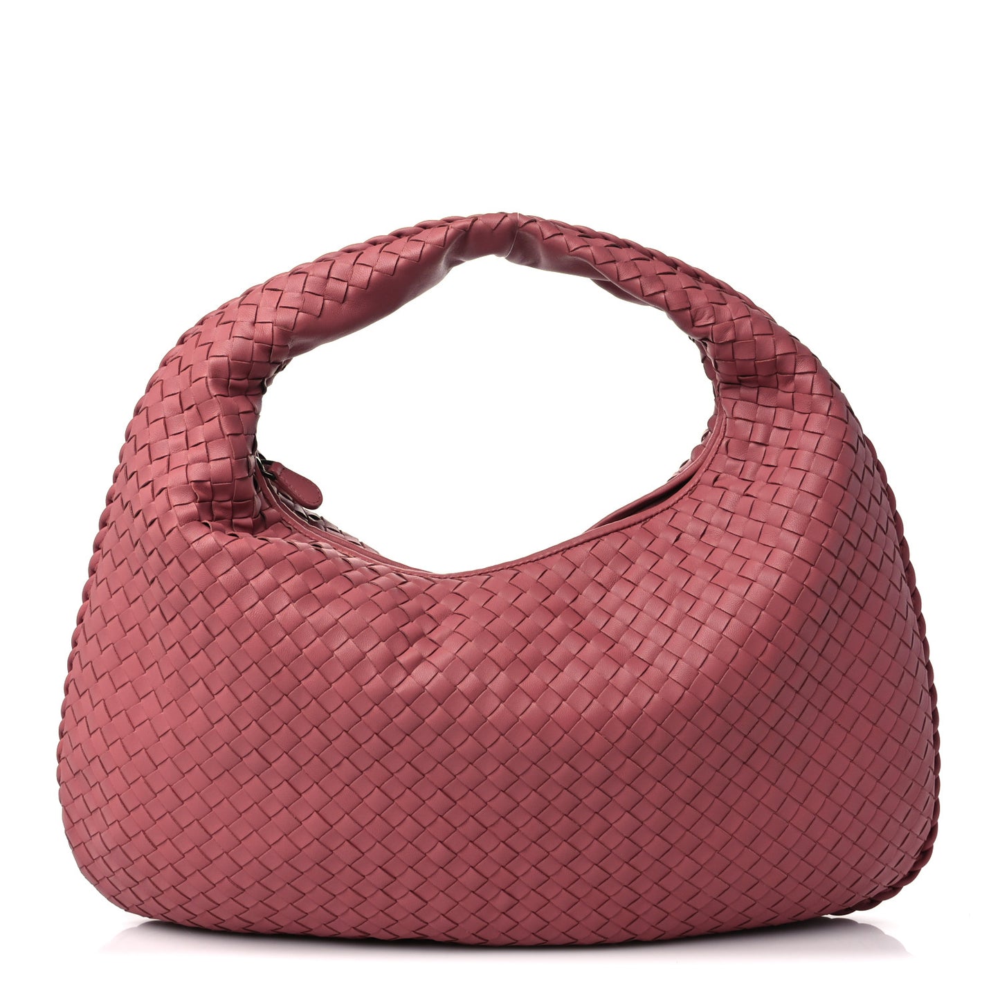 Nappa Intrecciato Large Veneta Hobo Quarzo