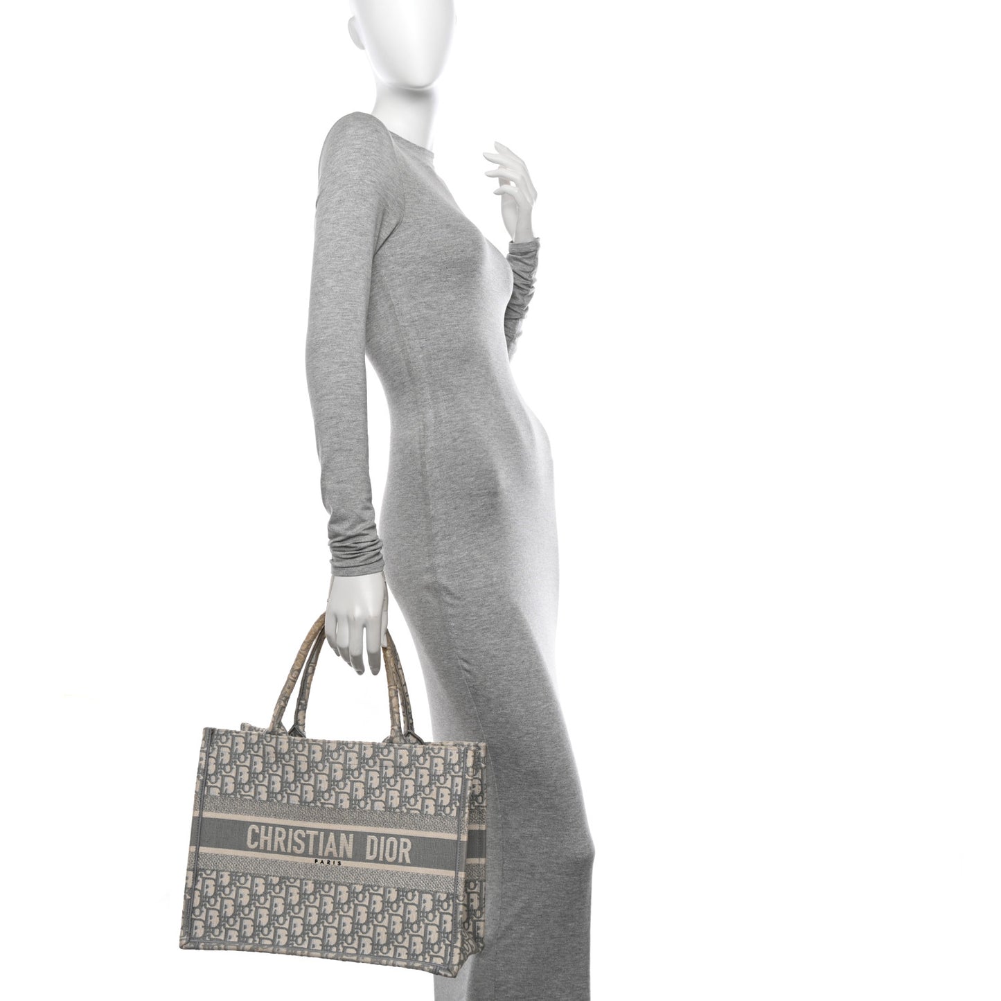 Oblique Medium Book Tote Grey