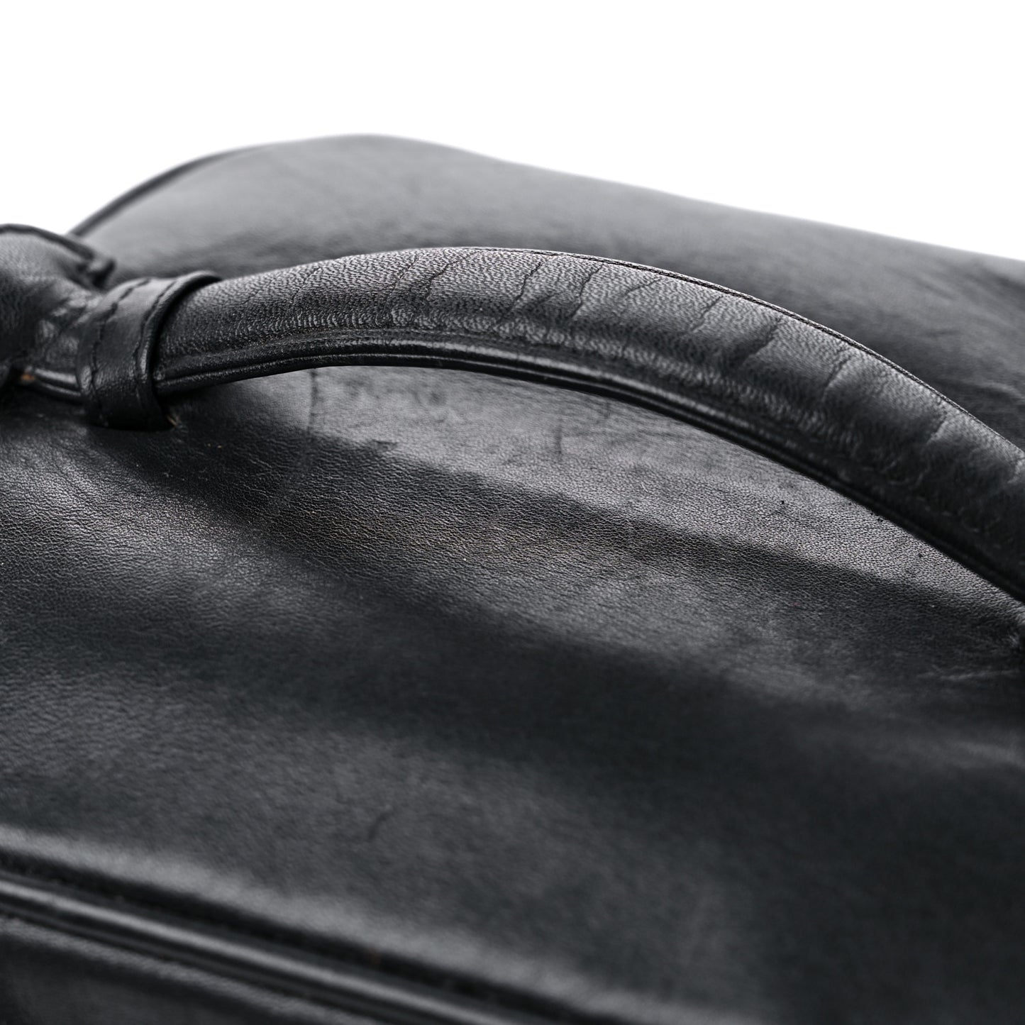 Lambskin Vanity Cosmetic Bag Black