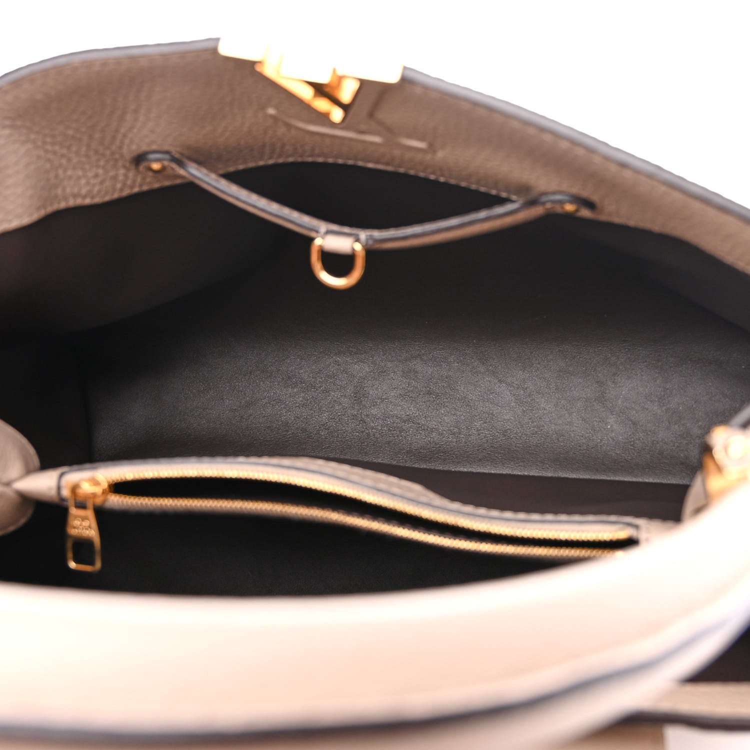 Louis Vuitton Taurillon Capucines MM Galet 6 of 11