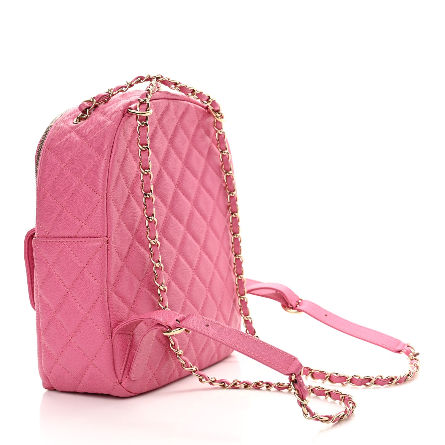 Chanel Caviar Quilted Large CC Day Backpack Pink 3 of 20