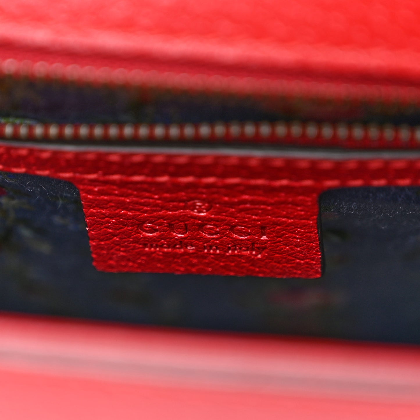 Calfskin Bamboo Web Medium Falena Moth Top Handle Bag Hibiscus Red