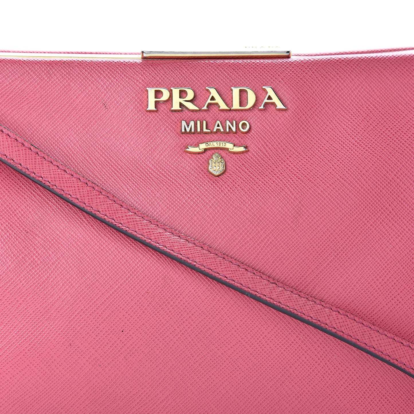 Saffiano City Calf Light Frame Bag Peonia