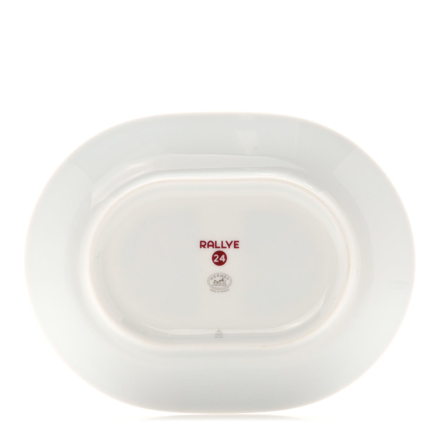 Porcelain Rallye 24 Mini Oval Plate Set Of 2