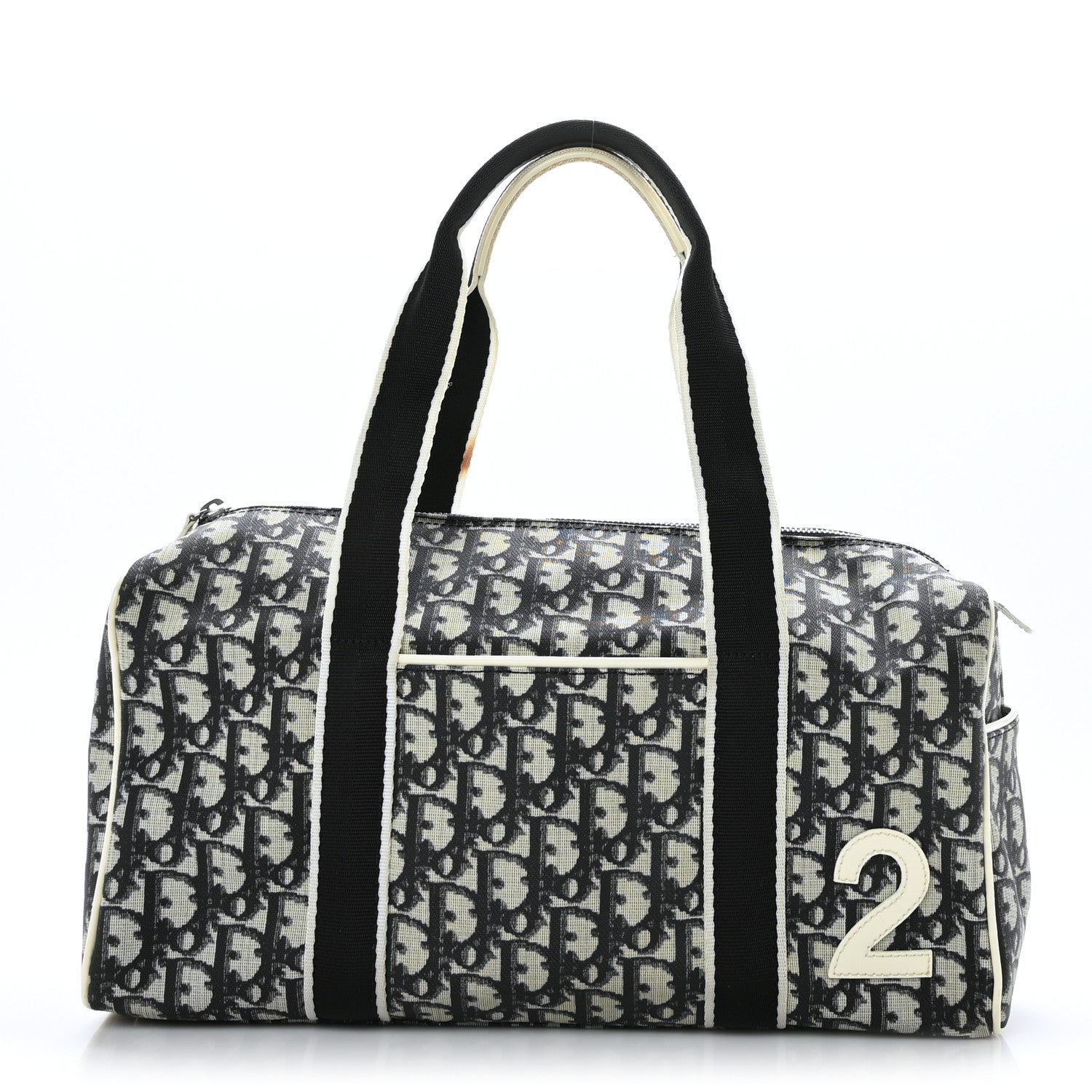 Christian Dior Monogram Trotter No 2 Boston Bag Blue 1181311