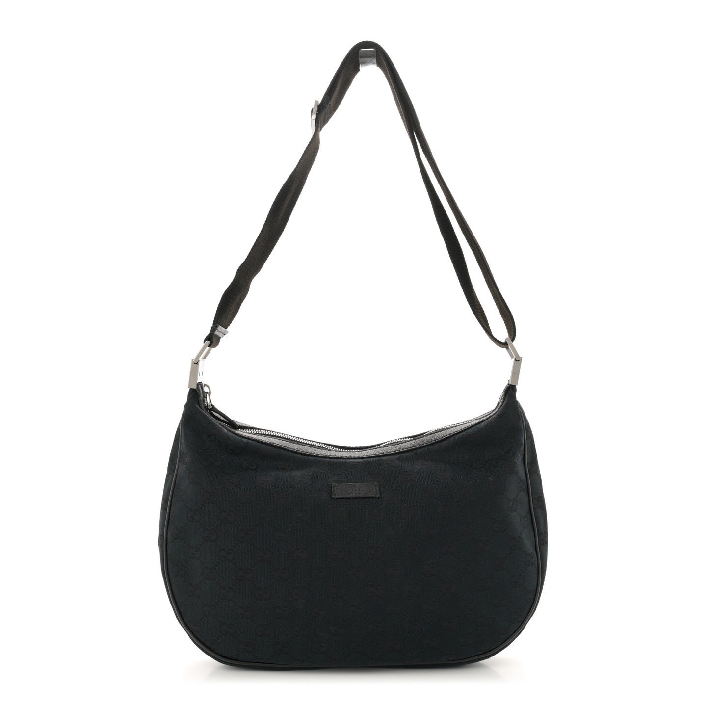 Monogram Medium Half Moon Hobo Black