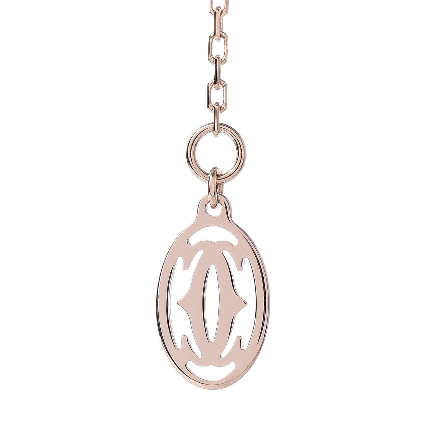 18K Pink Gold Pink Sapphire D'Amour Pendant Necklace