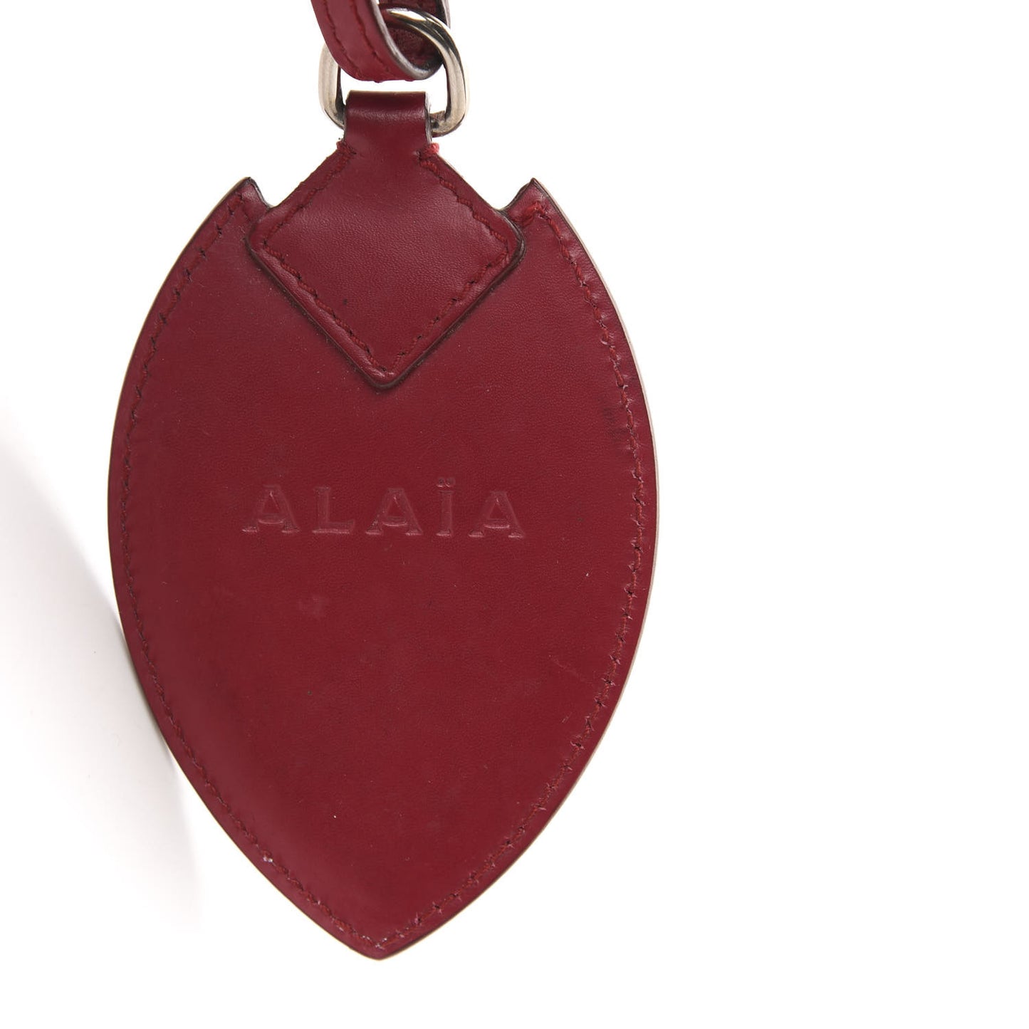 Calfskin Lux Laser Cut Tote Red