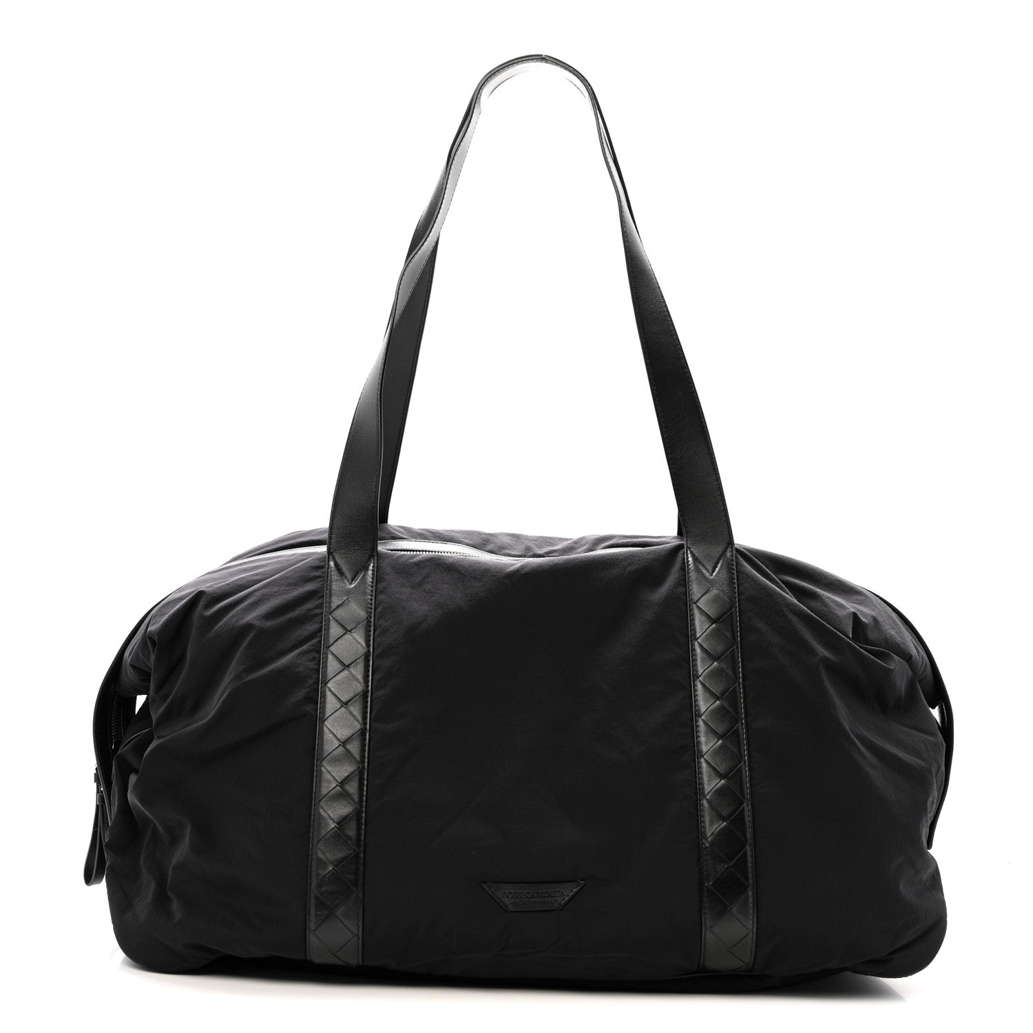 Bottega Veneta Nylon Crossroad Travel Bag Black 1837230 – FASHIONPHILE