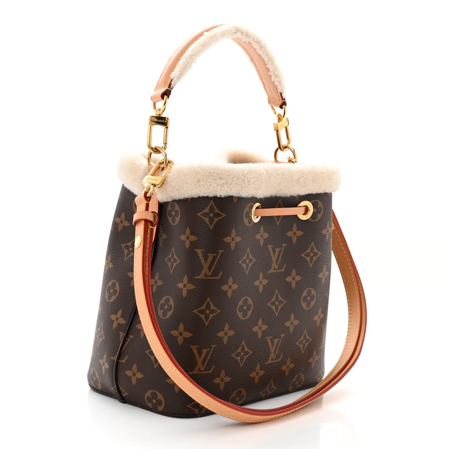 Monogram Shearling Cozygram Neonoe BB