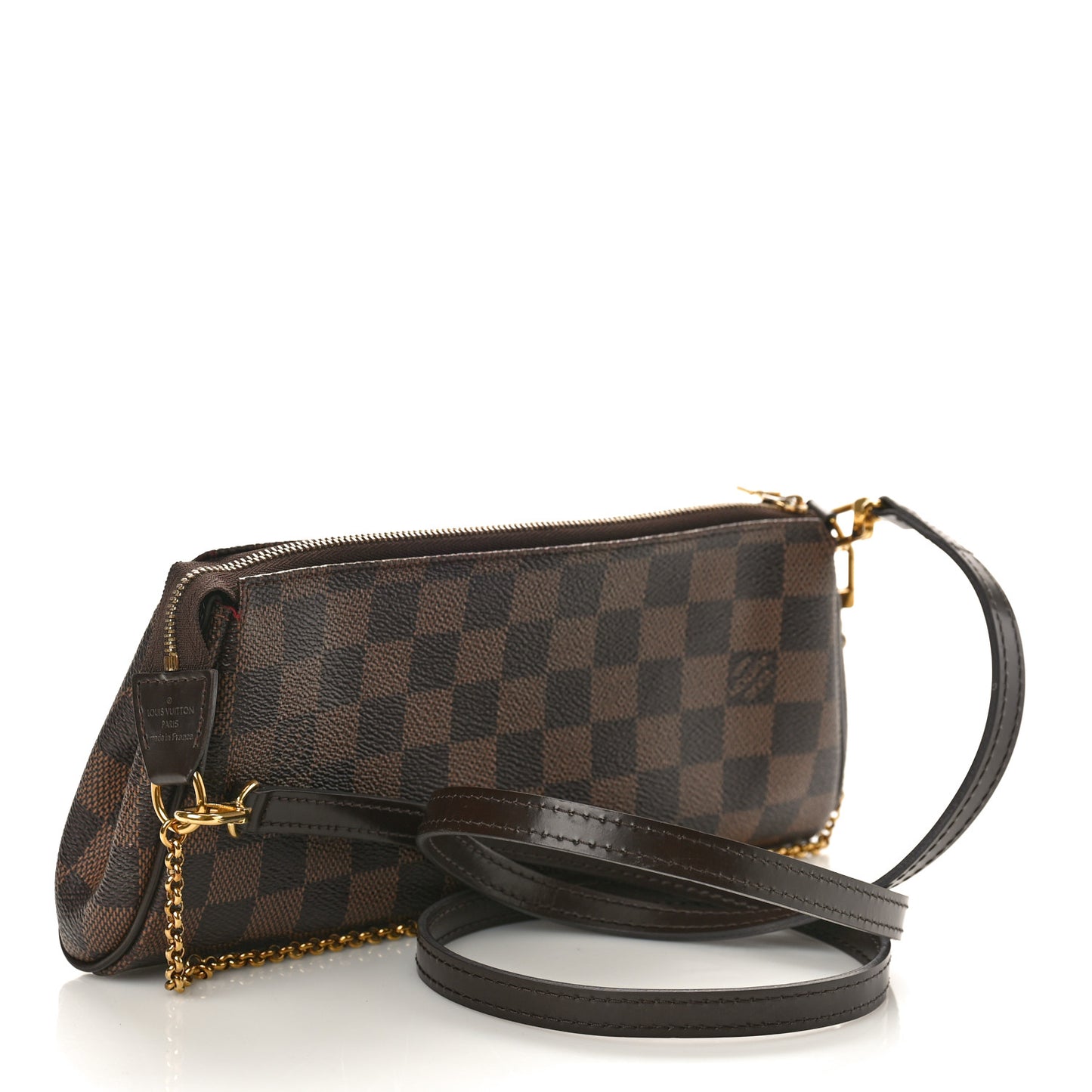 LOUIS VUITTON Damier Ebene Eva Clutch