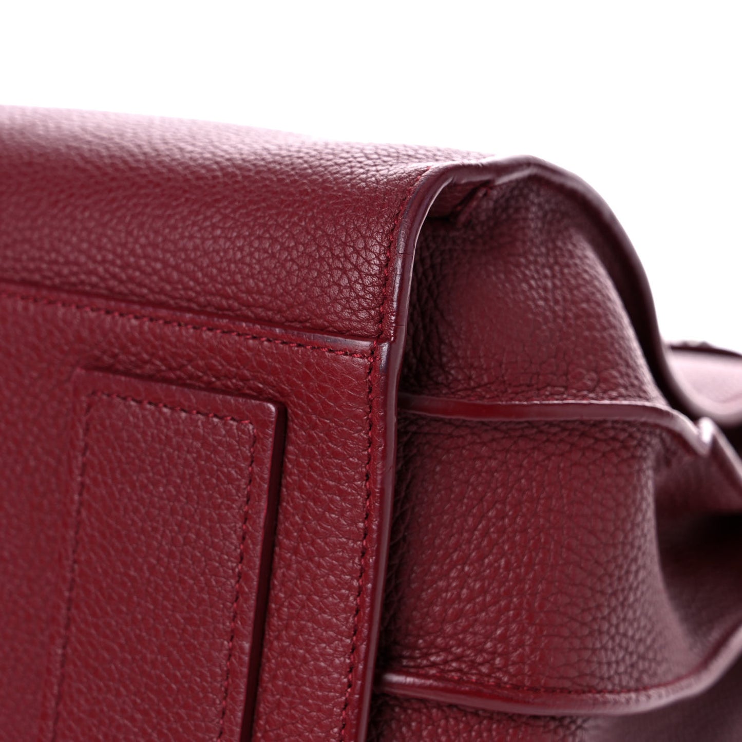 Grained Calfskin Small Supple Sac De Jour Dark Pallisandre