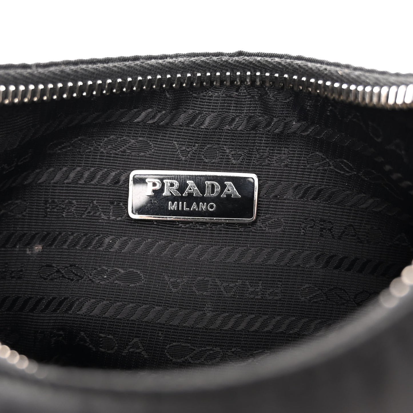 Tessuto Nylon Saffiano Mini Re-Edition 2005 Bag Black
