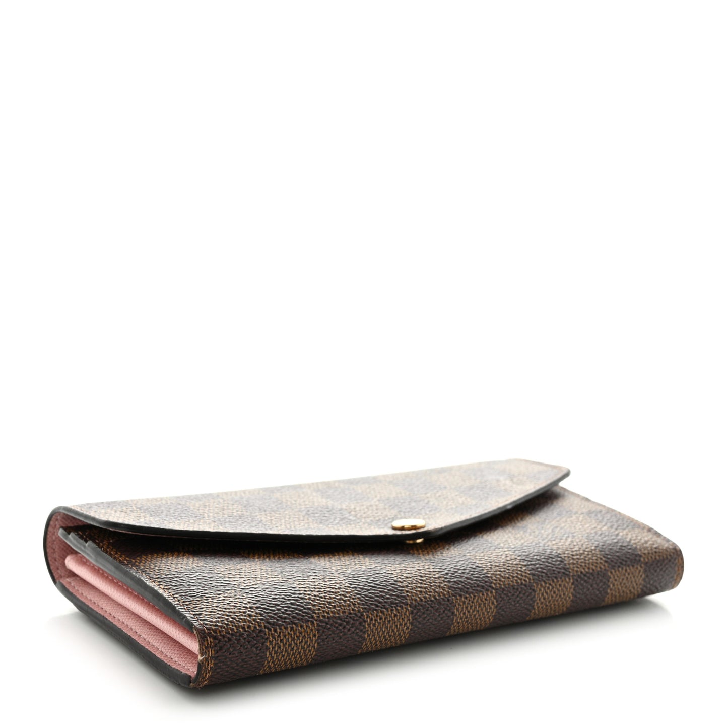 Damier Ebene Sarah Wallet NM Rose Ballerine