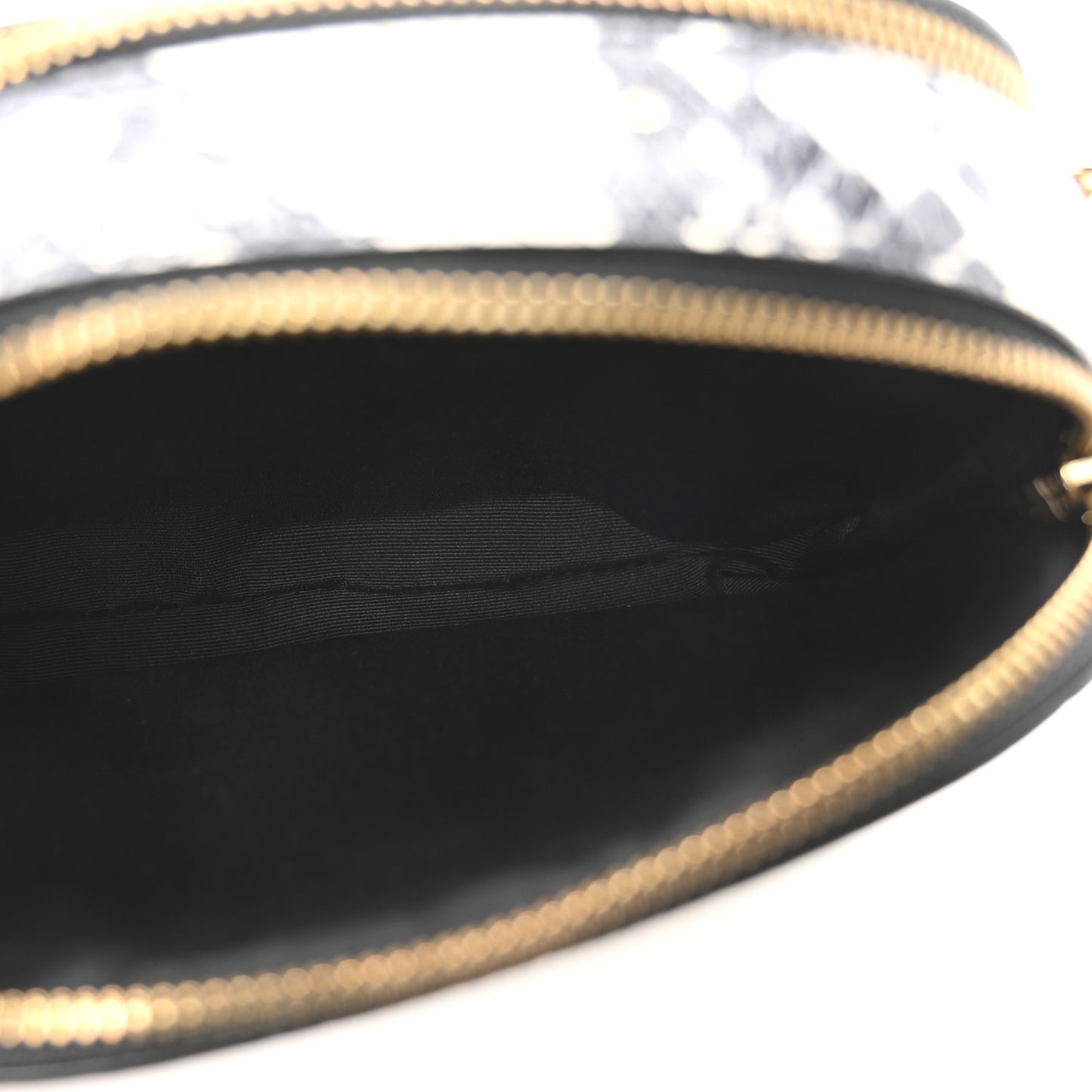 Calfskin Snakeskin Embossed Shutter Camera Crossbody Bag Black White