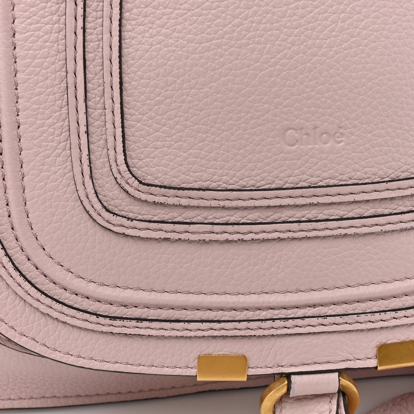 Calfskin Small Marcie Satchel Misty Lavender