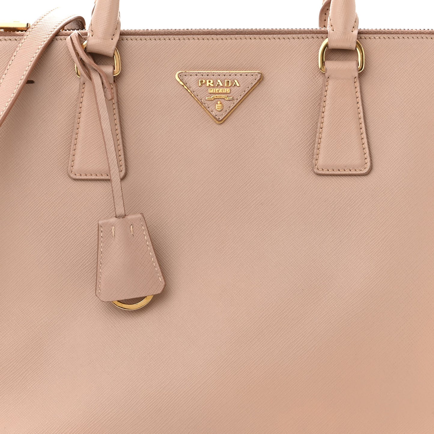 Saffiano Medium Galleria Double Zip Tote Cammeo