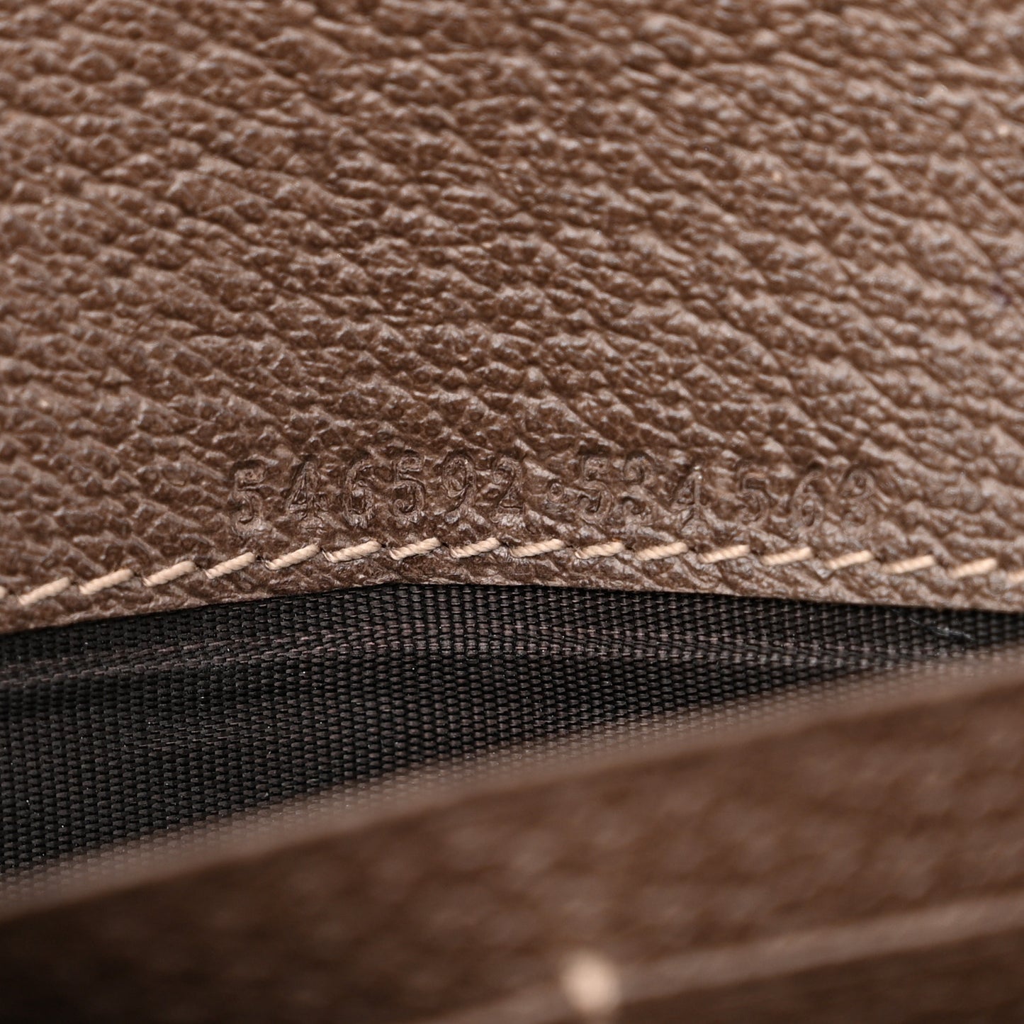GG Supreme Monogram Web Ophidia Wallet On Chain Brown