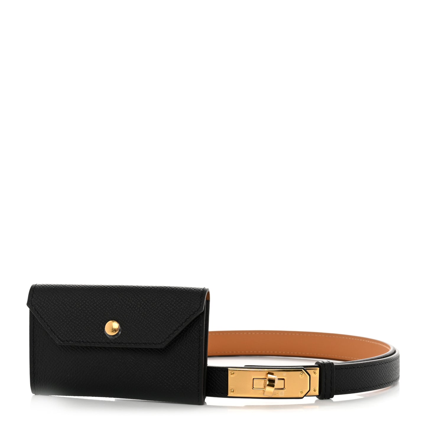 Epsom Kelly Pocket Belt Black