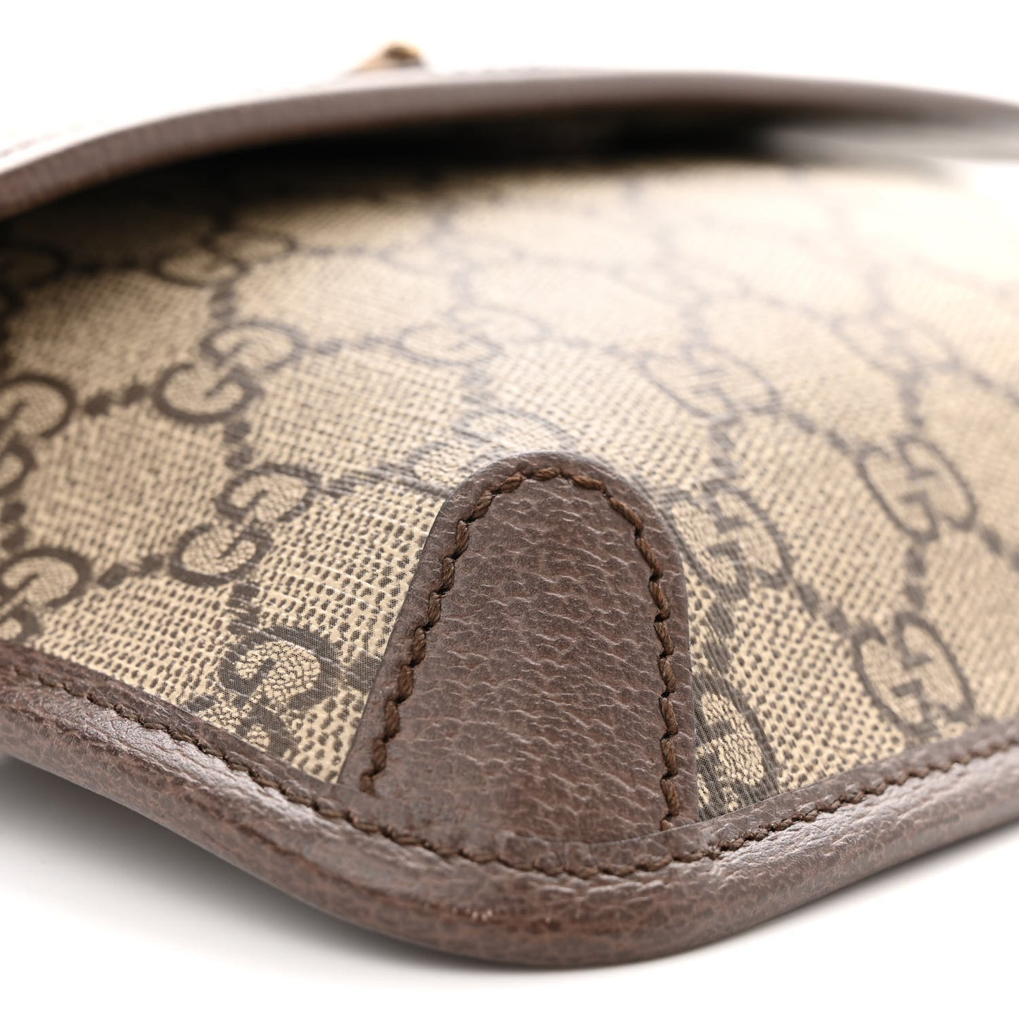 GG Supreme Monogram Neo Vintage Web Belt Bag Brown