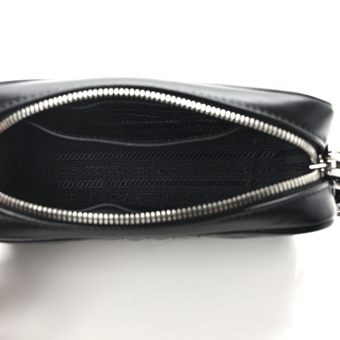 Soft Calfskin Diagramme Crossbody Bag Black