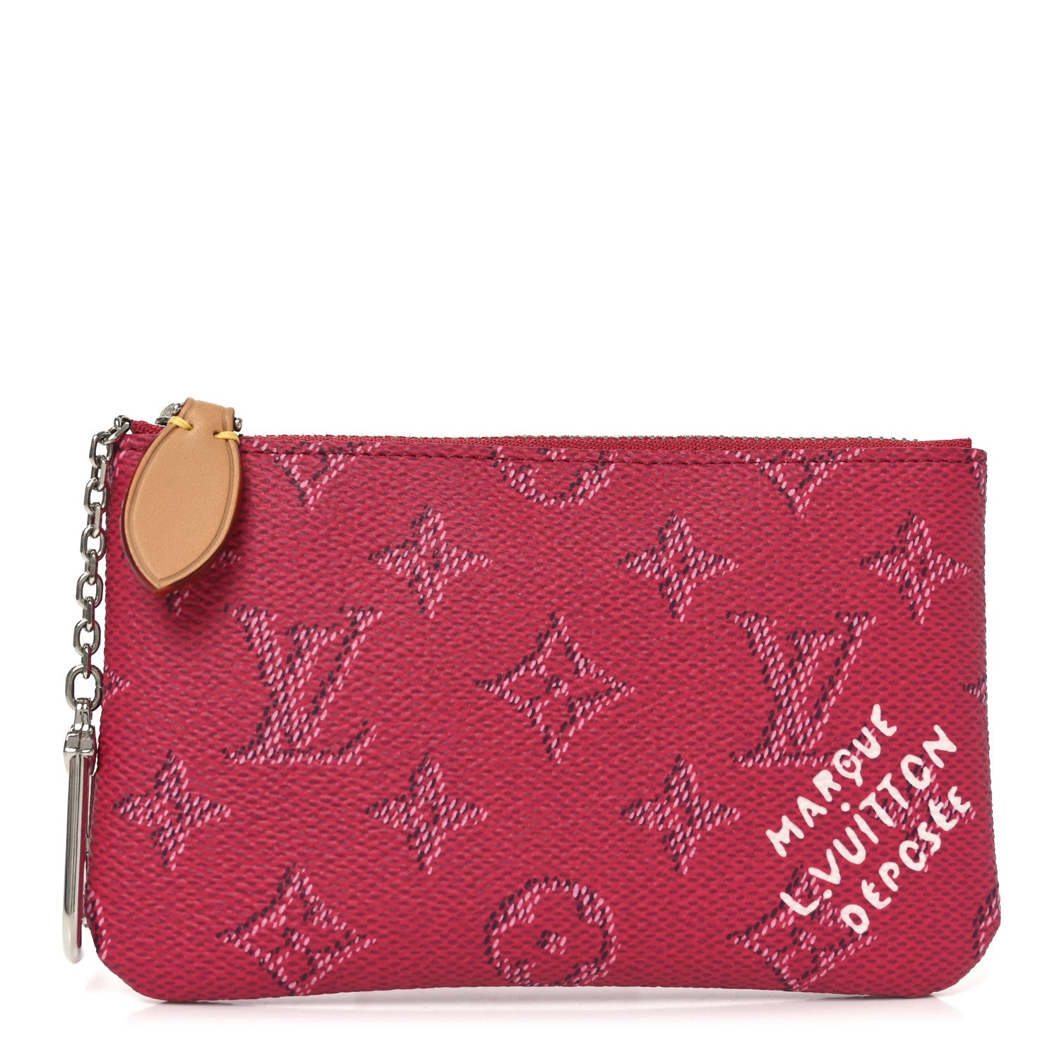 Louis Vuitton Monogram Heritage Key Pouch S Pondicherry Pink