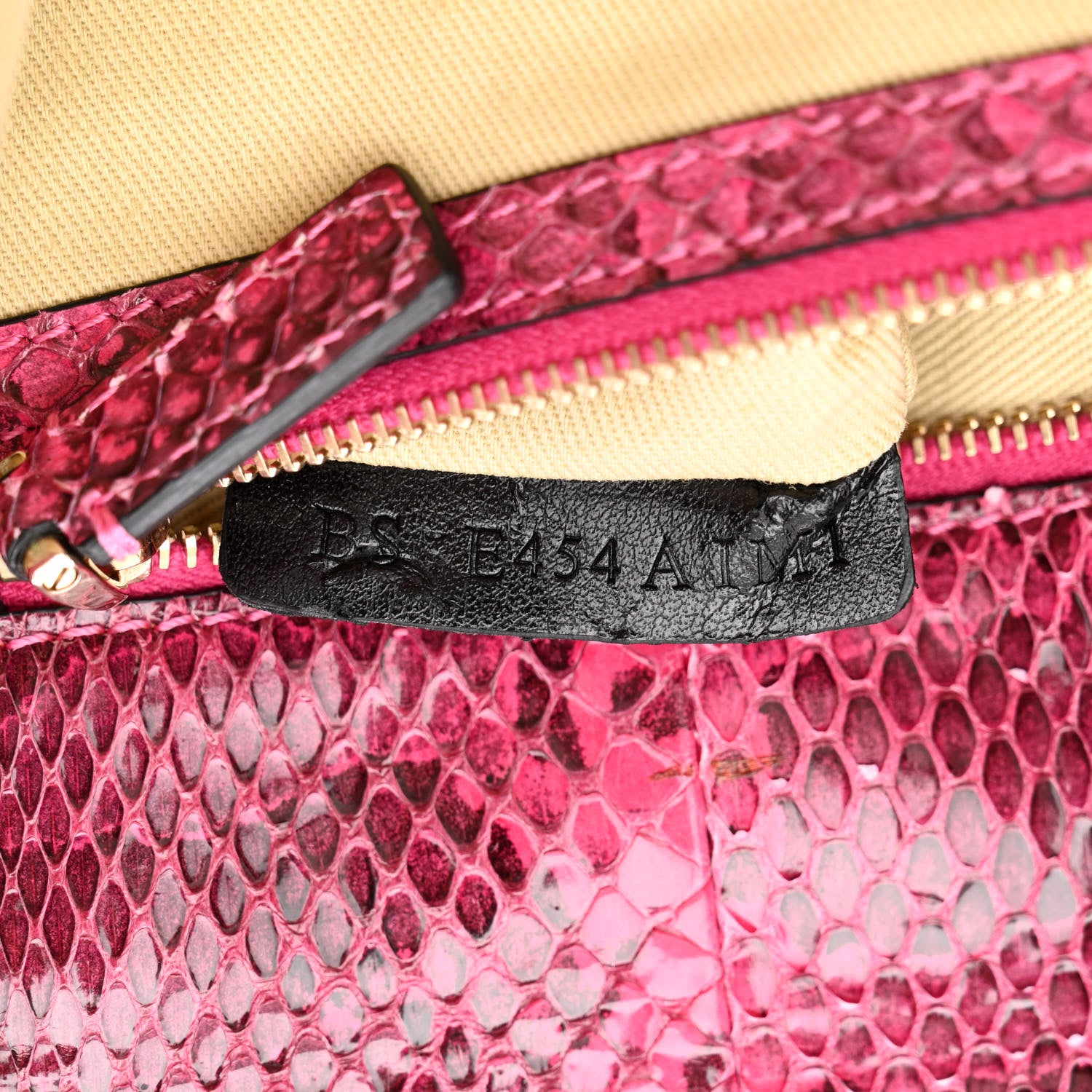 Valentino Garavani Snakeskin Large Glam Lock Rockstud Flap Pop Fuxia 7 of 10