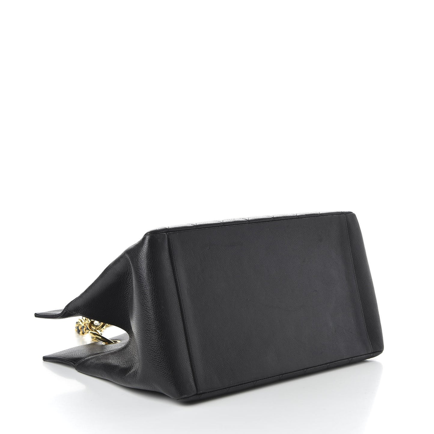 Caviar Quilted Grand Shopping Tote GST Black