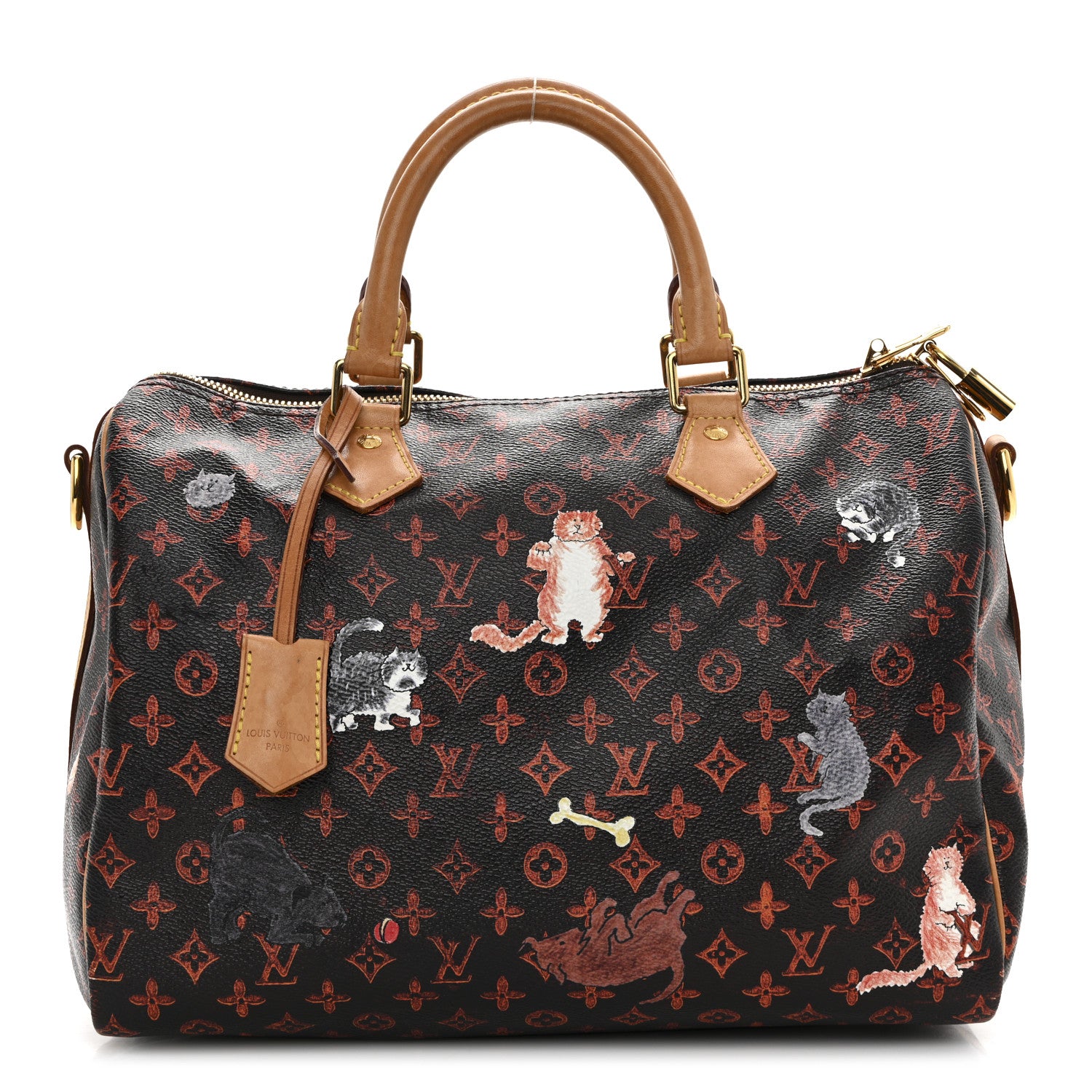 Louis Vuitton Catogram Speedy Bandouliere 30 Marron 1845023 Louis Vuitton Catogram Speedy Bandouliere 30 Marron 1845023