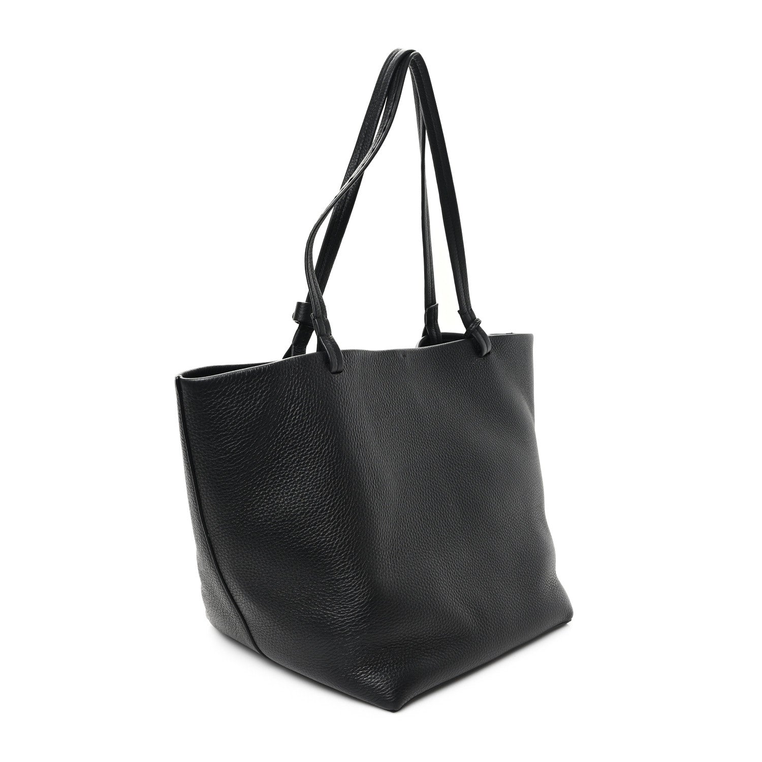 The Row Grained Calfskin Park Tote Three Black 4 of 11