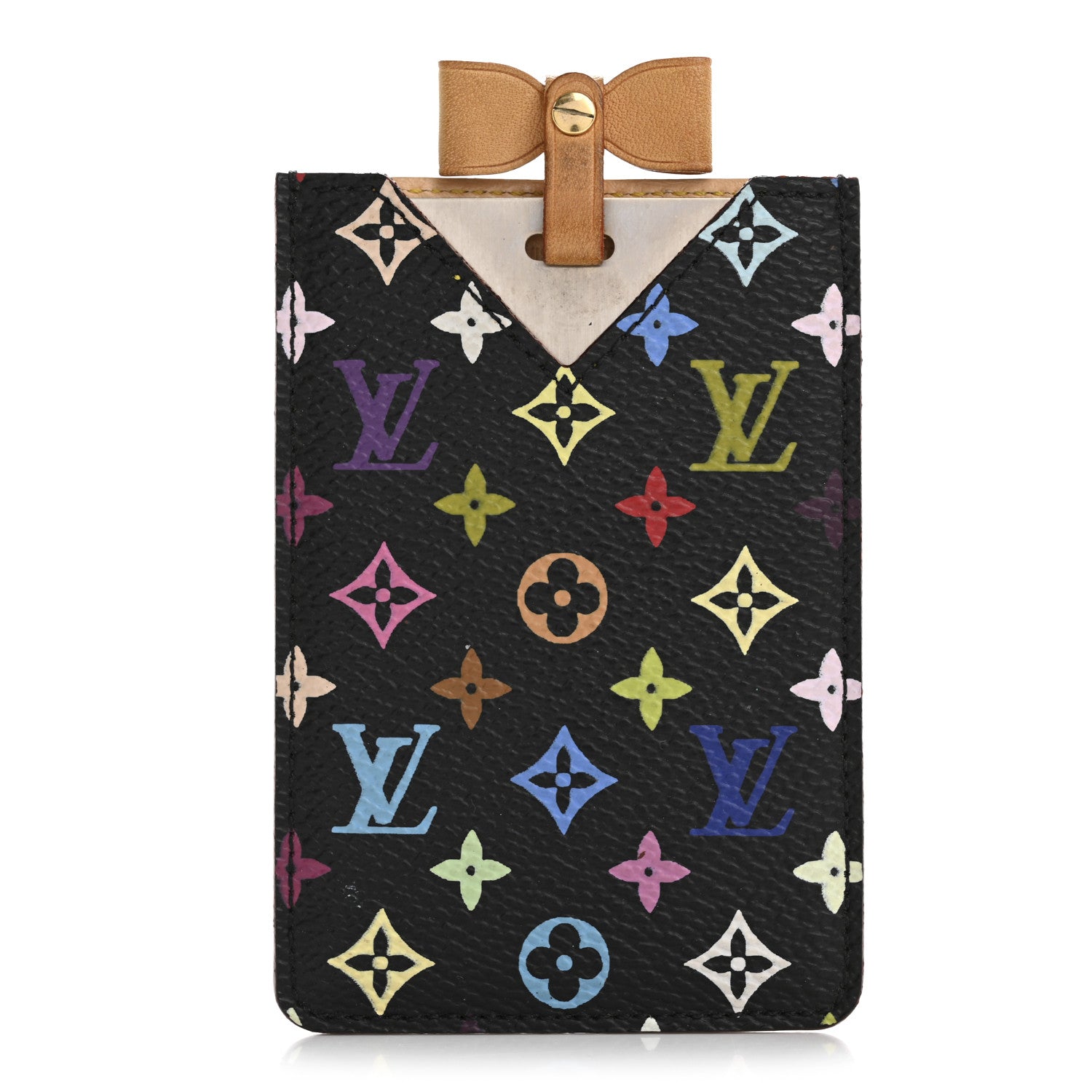 Louis Vuitton Monogram Multicolor Mirror and Case Pouch Black
